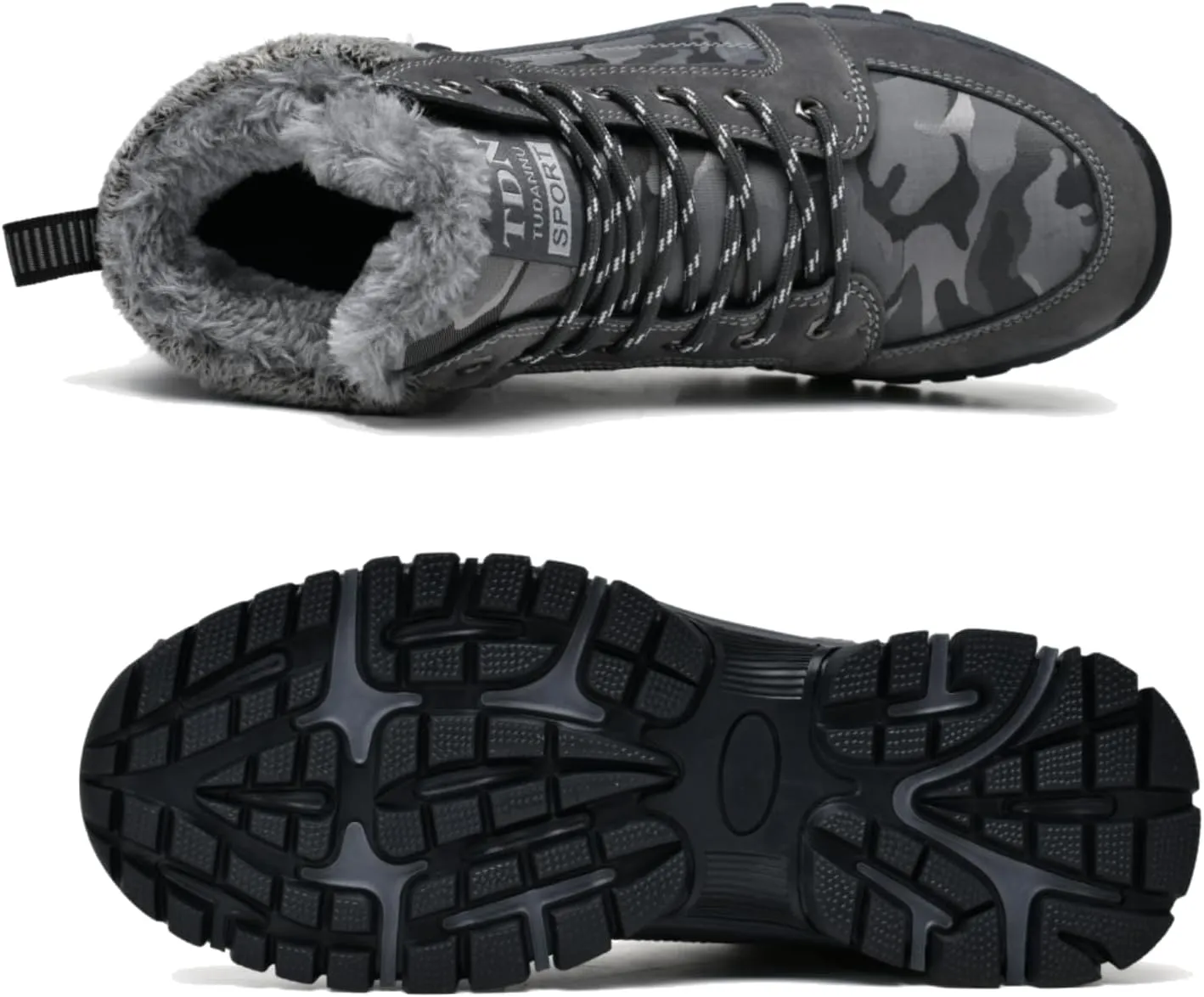 Winter Boots for Men Women Warm Lined Non Slip Hiking Boot Outdoor Waterproof Snow Boots