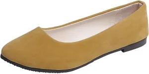 Women Girls Solid Big Size Slip On Flat Shallow Comfort Casual Single Shoes Shoes Casual Boots, 6.5