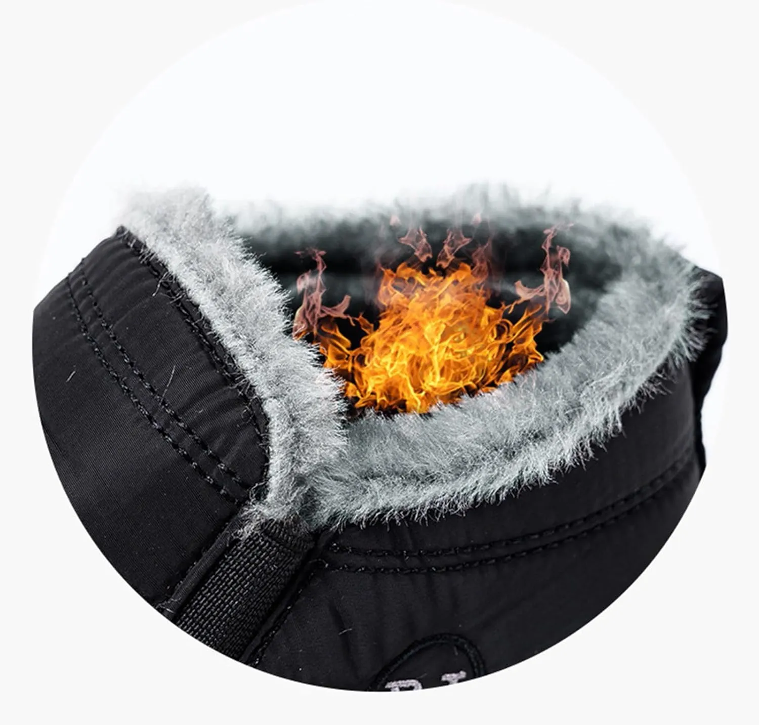 Women Snow Boots Black Shoes for Snow for Ladies Winter Snow Zip Up Boots for Women Fur Lined Waterproof Boot for Women Slip On Barefoot Shoes Women Winter Booties for Men