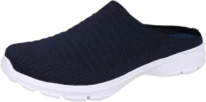 Womens Backless Sneakers Mesh Slip-on Mule Shoes Slip On Shoes Women Wide Width Shoes Casual Slip On Sneakers Brown Tennis Shoe Cross Trainer Shoe