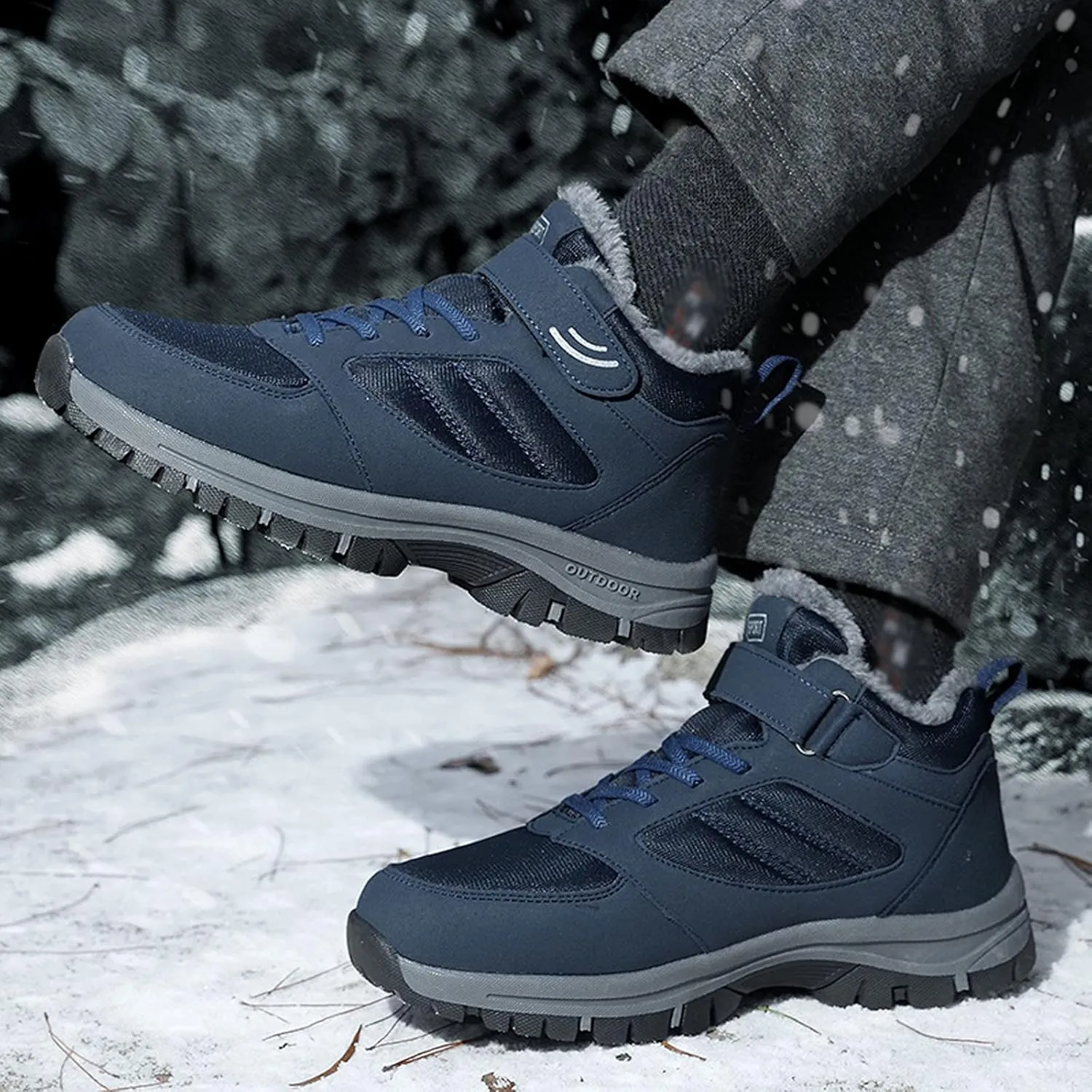 Womens Boots Winter Black Non Slip Winter Shoes for Ladies Snow Boots for Womens Winter Shoes Warm Slide On Winter Boot Women Non Slip Work Shoes Women Snow Booties Men