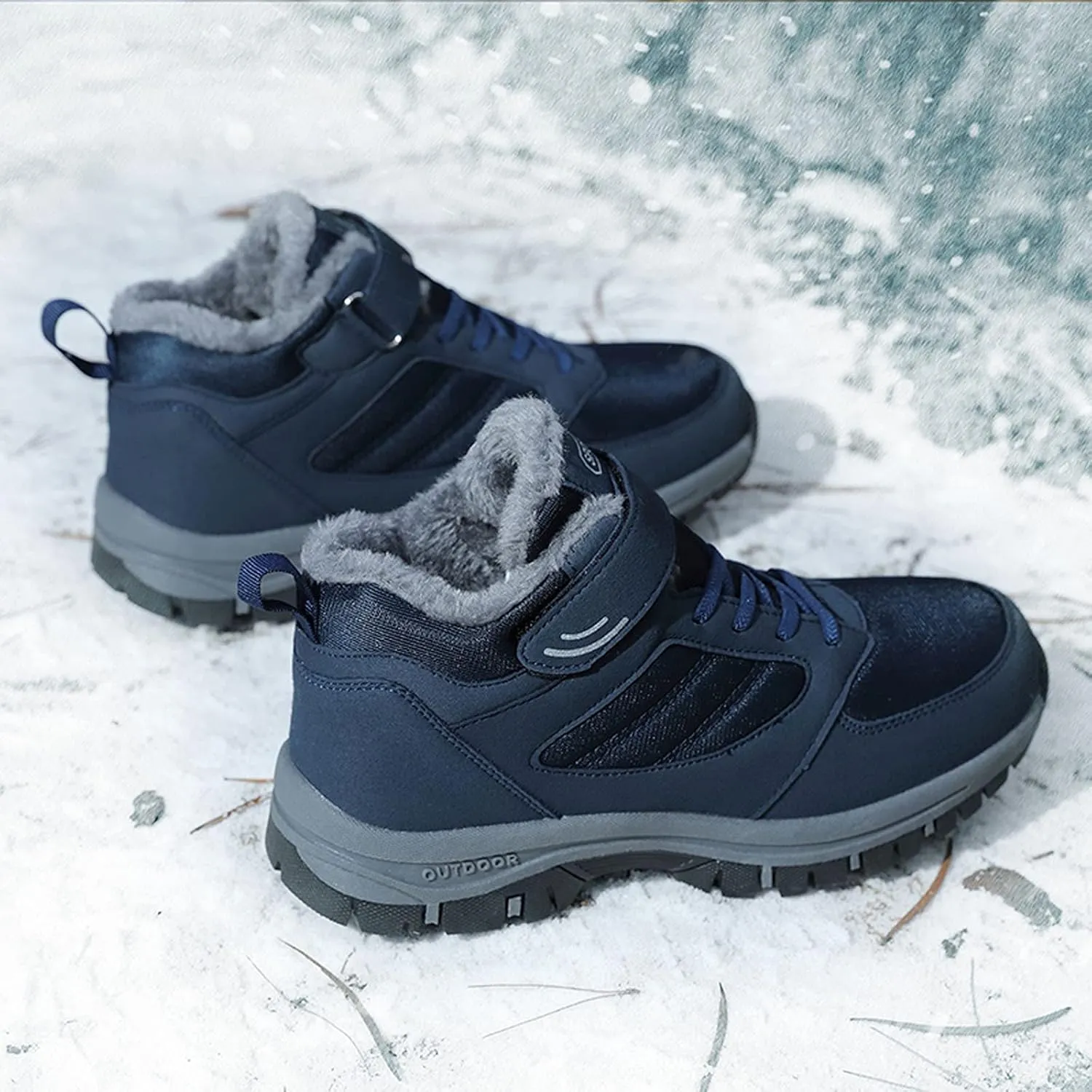 Womens Boots Winter Black Non Slip Winter Shoes for Ladies Snow Boots for Womens Winter Shoes Warm Slide On Winter Boot Women Non Slip Work Shoes Women Snow Booties Men