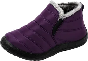 Womens Boots Winter Fashion Low Snow Boots for Ladies Womens Winter Snow Boots with Warm Fur Lining Winter Boot for Elderly Women Hiking Boots Men Men Snow Booties