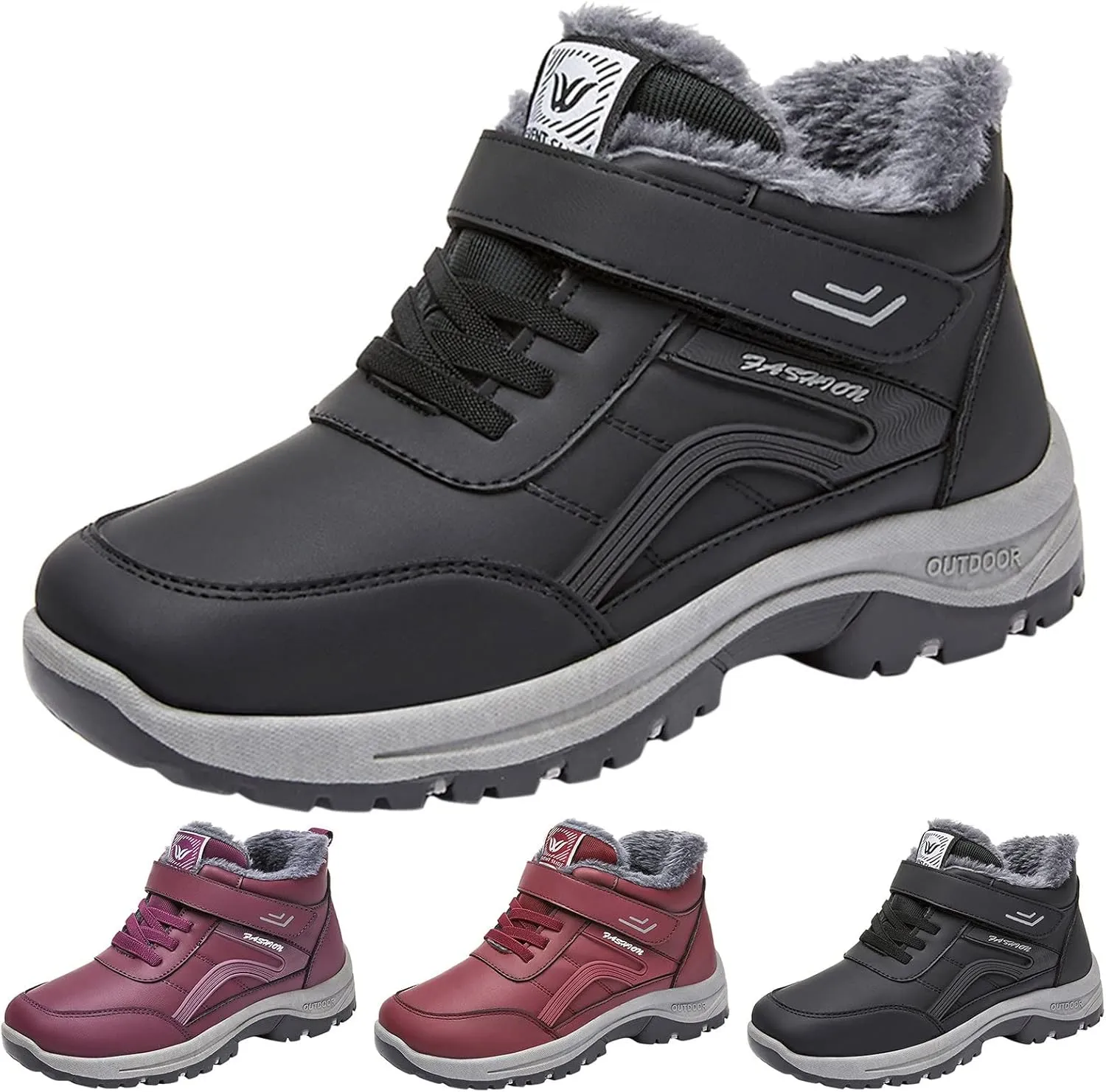 Womens Boots Winter Warm Adults Snow Boots Fall 2024 Womens Mens Snow Boots Winter Shoes Slip On Shoes Snow Women Running Shoes for Women Winter Booties Men