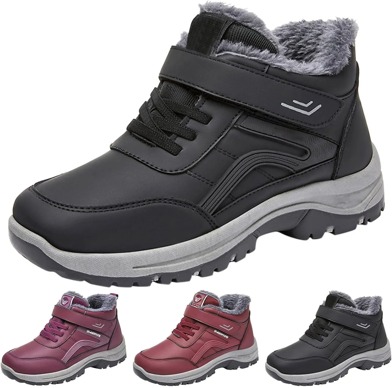 Womens Boots Winter Waterproof Adults Snow Boots Slip On Snow Boots Womens Winter Ankle Boots Ladies Snow Boot Women Short Womens Dress Shoes Men Snow Booties