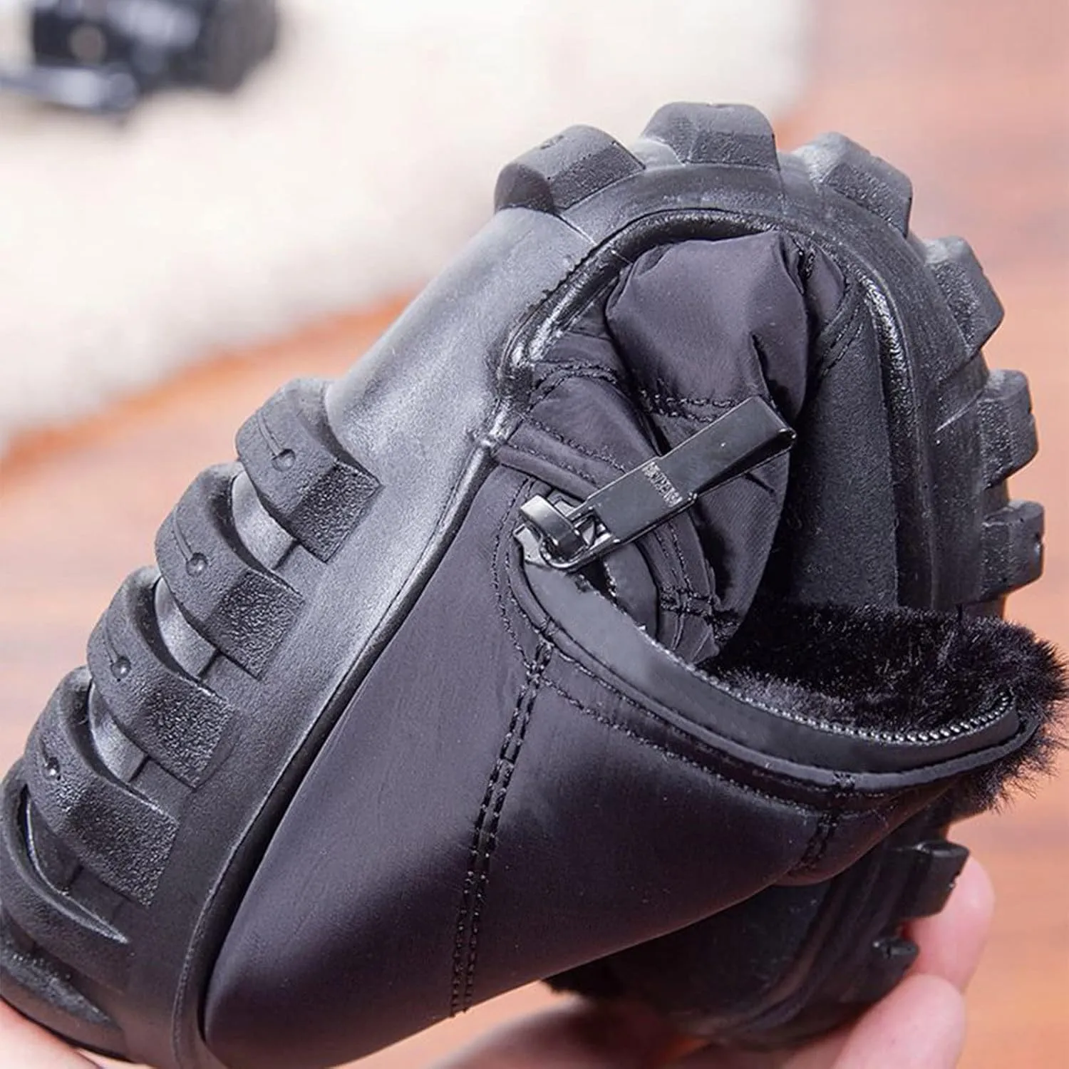 Womens Boots Winter Waterproof Low Snow Boots for Ladies Snow Boots for Women Winter Warm Fur Lined Women's Slip On Winter Boot Chelsea Boots Women Mens Winter Booties