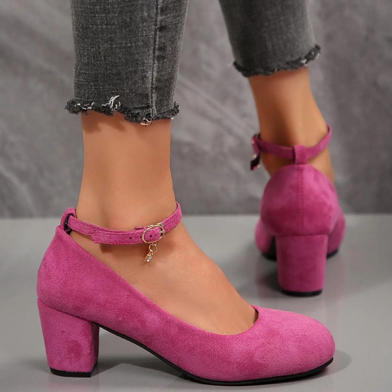 Women's Casual Shoes with Chunky Heel Perfect for Daily Slip On for Comfortable Fit Shoes for Men Casual Walking