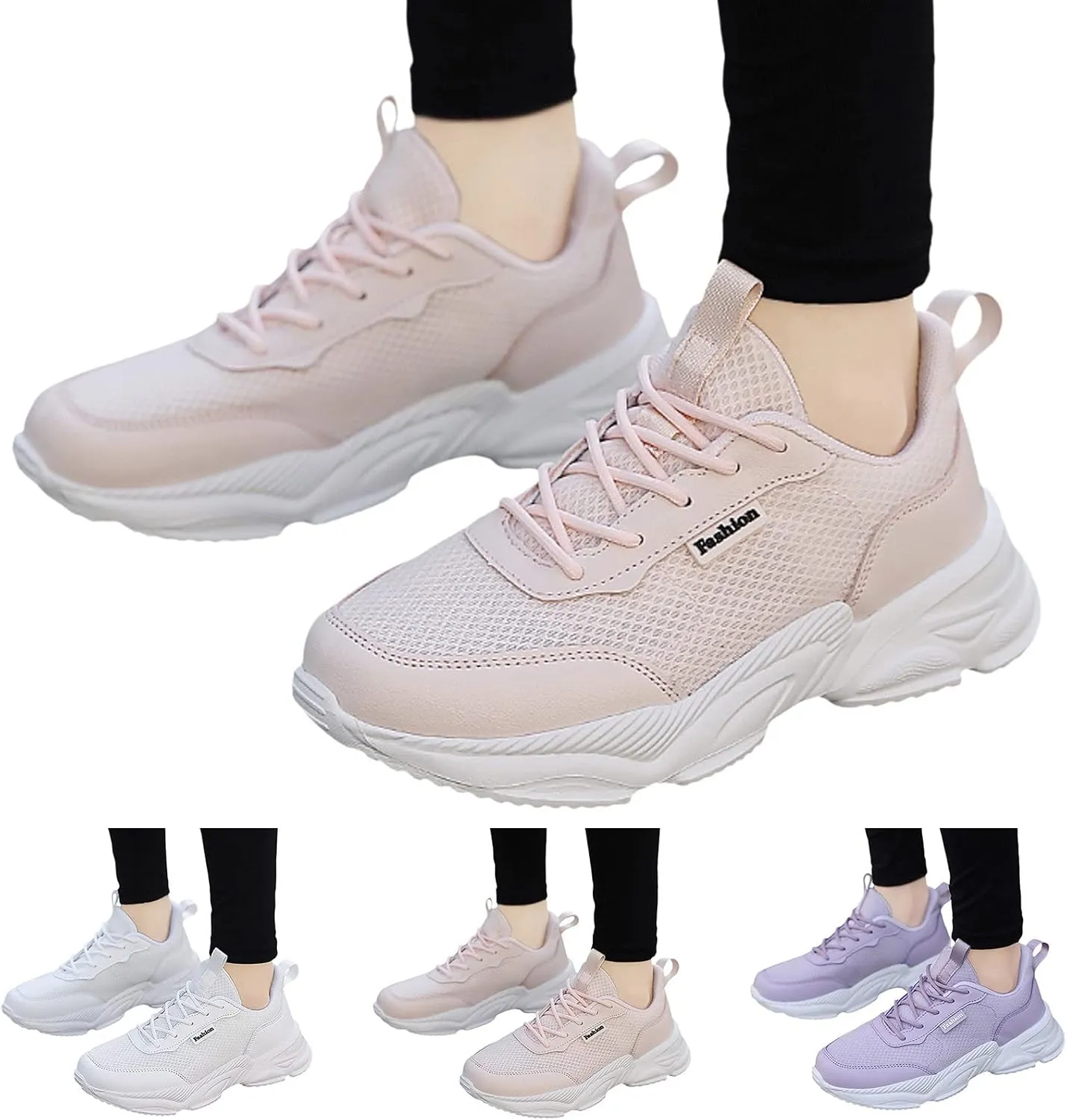 Womens Flat Slip On Sneakers Casual Walking Shoes Lightweight Canvas Comfortable Elastic Non Slip Loafers