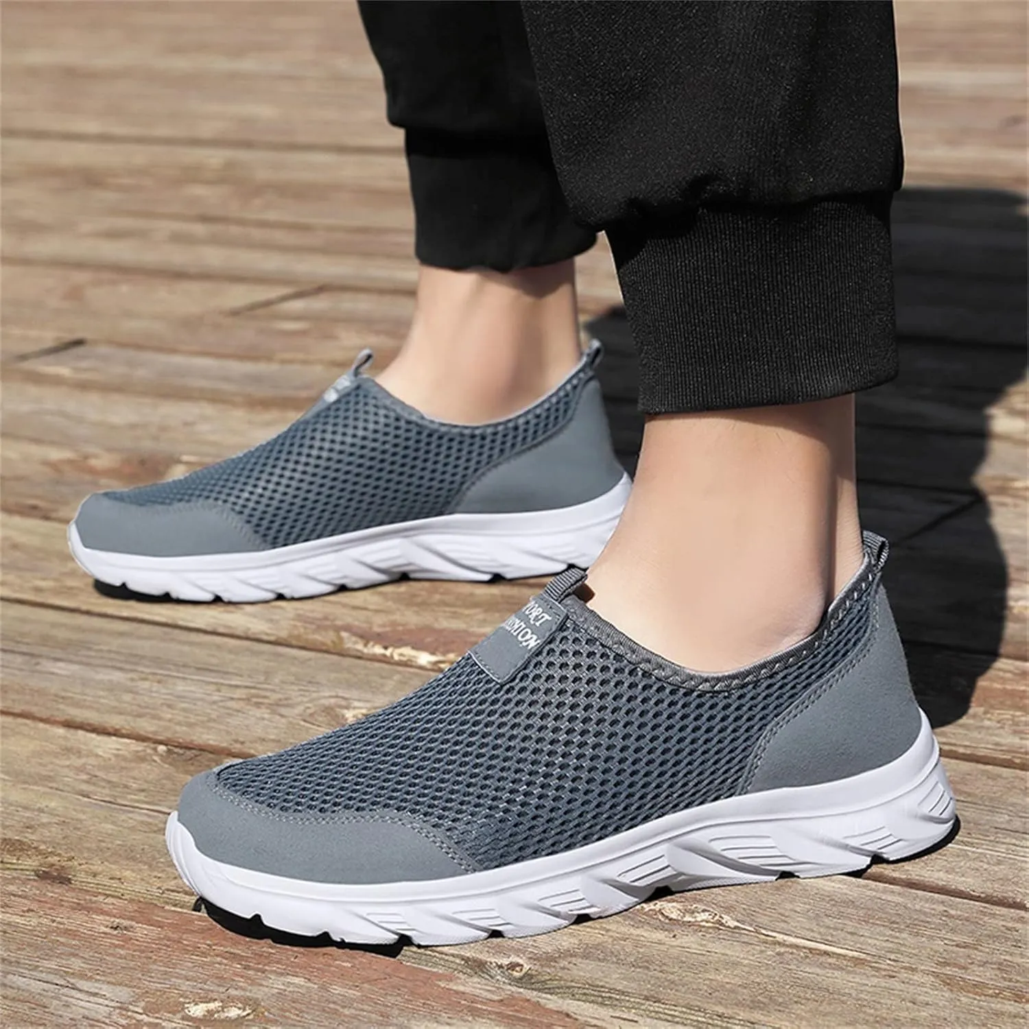 Women's Lightweight Slip On Walking Running Shoes Womens Running Shoes Loafers Casual Black Shoes Wedge Sneakers Slip On Tennis Shoe Trainers Shoe