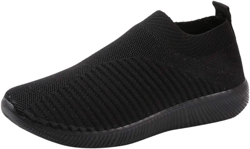 Womens Platform Sneakers Fashion Slip Resistant Nurse Shoes for Women Womens Shoes Casual Fall Boots Womens Shoes Sneakers Slip On Black and White Women's Athletic Shoes