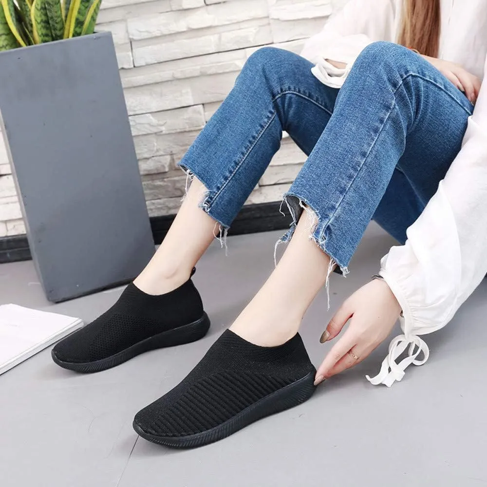Womens Platform Sneakers Fashion Slip Resistant Nurse Shoes for Women Womens Shoes Casual Fall Boots Womens Shoes Sneakers Slip On Black and White Women's Athletic Shoes