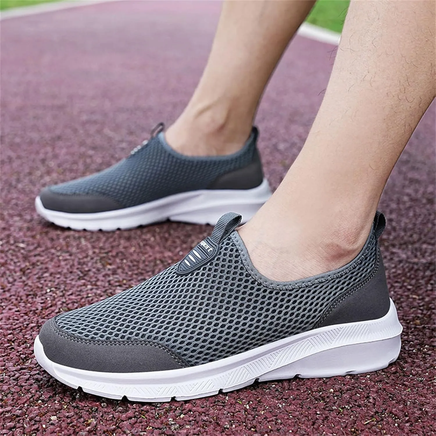 Womens Running Shoes Lightweight Tennis Shoes Non Slip Mens Tennis Shoes Mesh Men's Casual Shoes White Sneakers White Tennis Shoe Loafers Casual Slip On