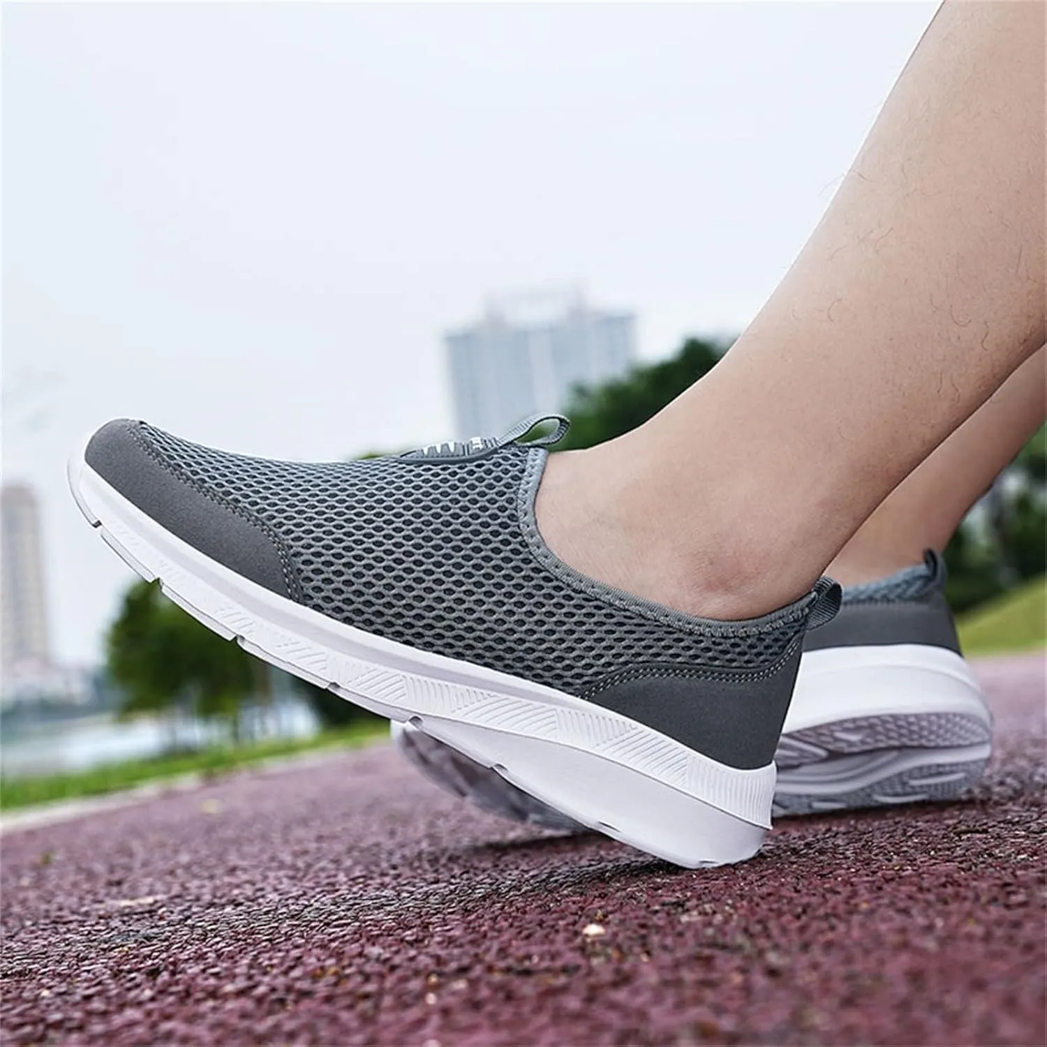 Womens Running Shoes Lightweight Tennis Shoes Non Slip Mens Tennis Shoes Mesh Men's Casual Shoes White Sneakers White Tennis Shoe Loafers Casual Slip On