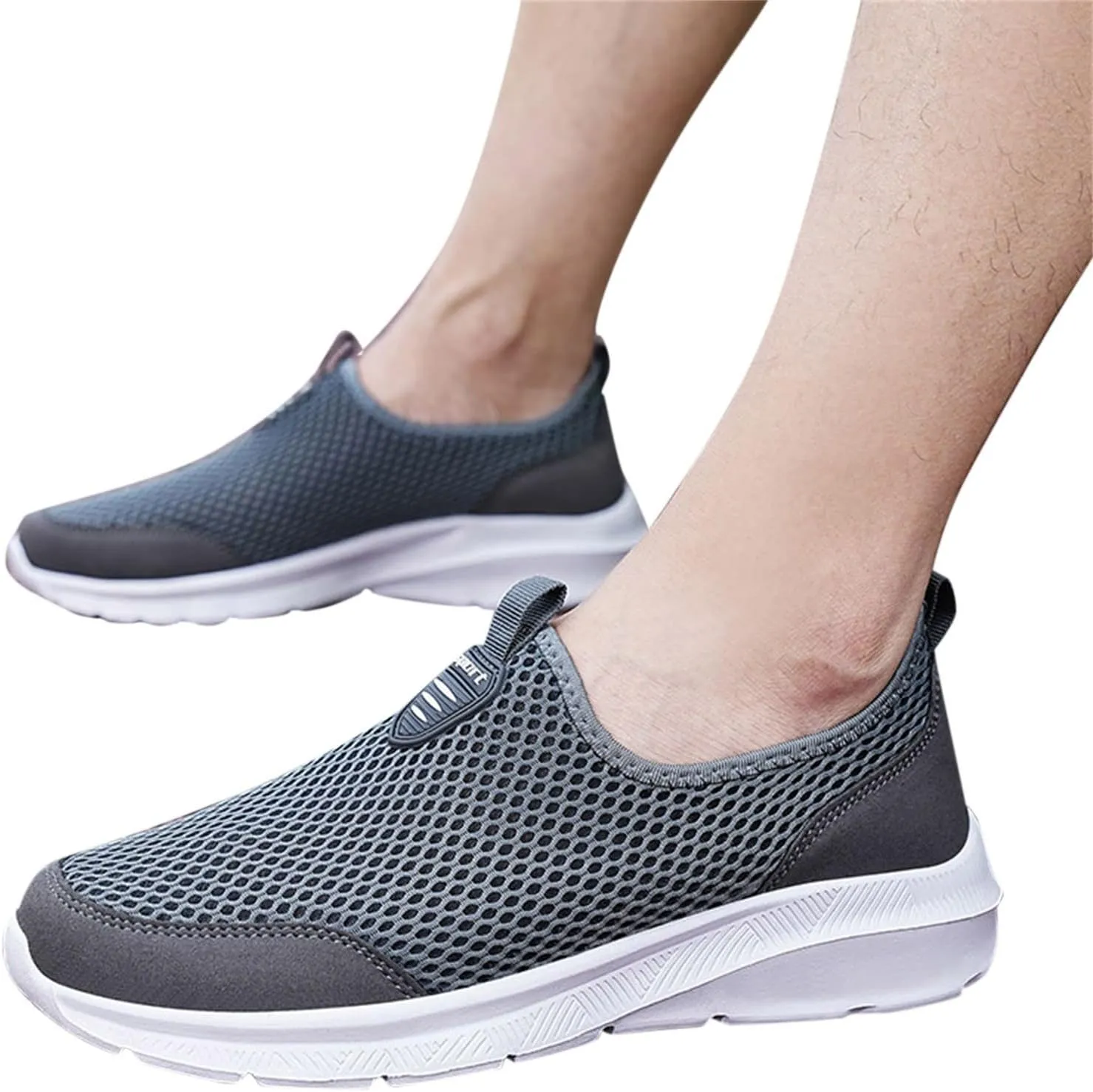 Womens Running Shoes Lightweight Tennis Shoes Non Slip Mens Tennis Shoes Mesh Men's Casual Shoes White Sneakers White Tennis Shoe Loafers Casual Slip On