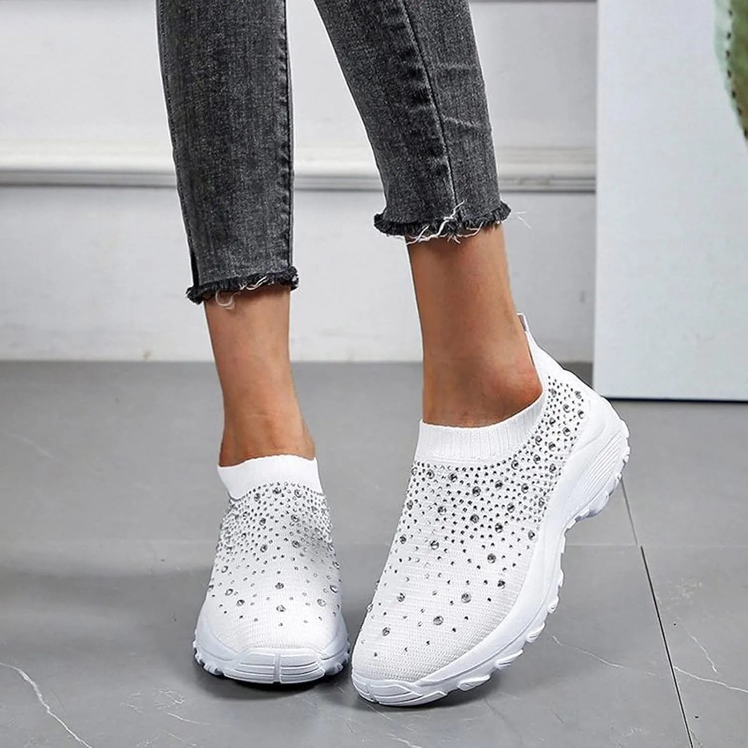 Womens Shoes Sneakers Slip On Zapatillas OrtopéDicas para Caminar De Mujer Women Shoes Sneakers White Tennis Shoes Womens Walking Wine Red Zapatos OrtopéDicos De Vestir De Piel para Mujer