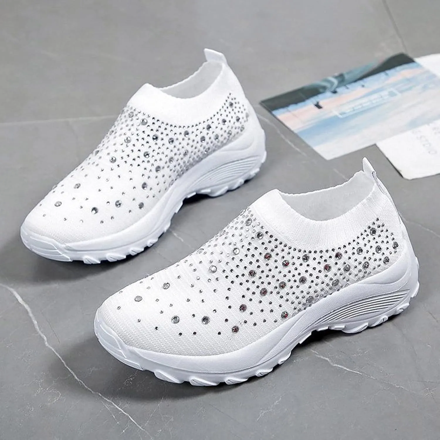 Womens Shoes Sneakers Slip On Zapatillas OrtopéDicas para Caminar De Mujer Women Shoes Sneakers White Tennis Shoes Womens Walking Wine Red Zapatos OrtopéDicos De Vestir De Piel para Mujer