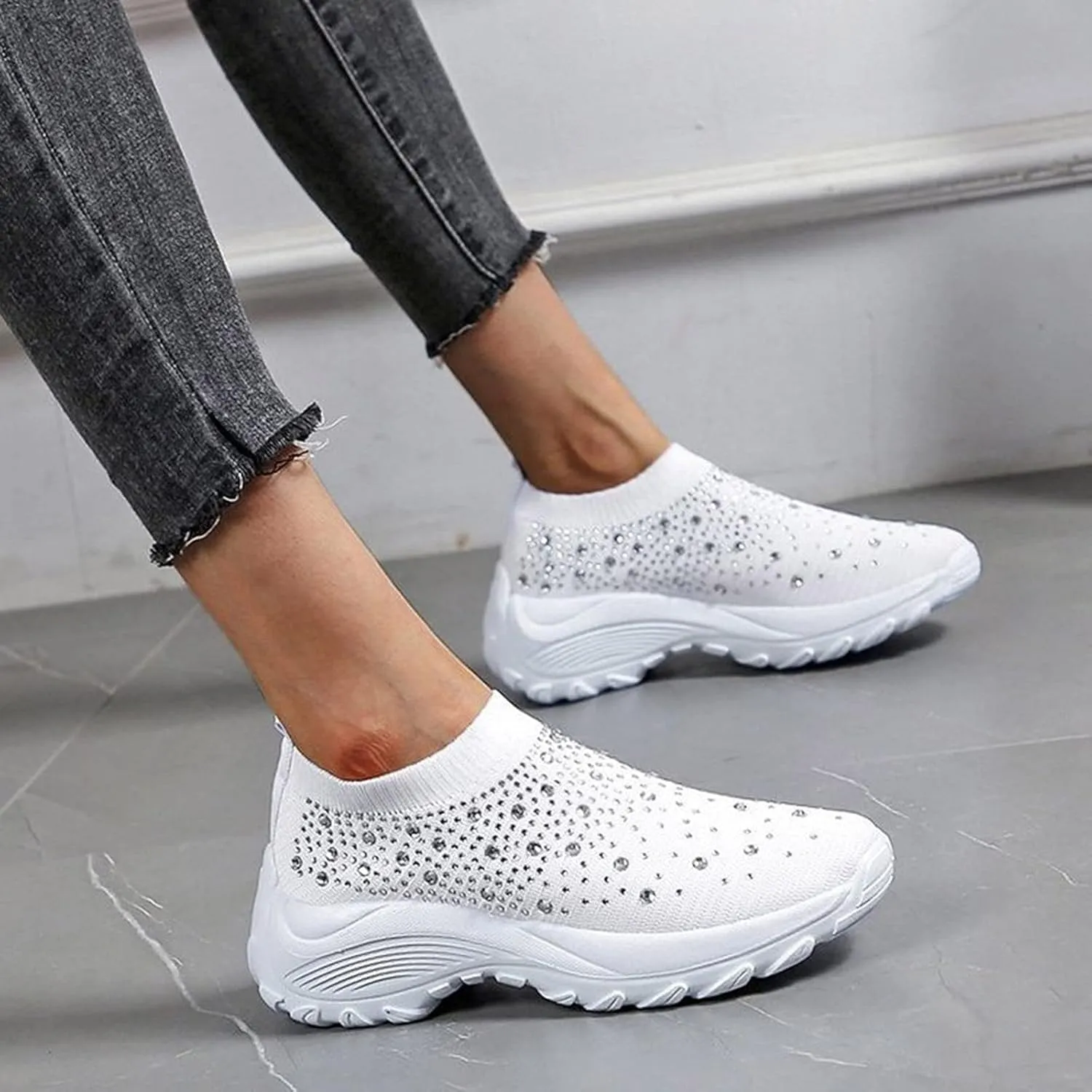 Womens Shoes Sneakers Slip On Zapatillas OrtopéDicas para Caminar De Mujer Women Shoes Sneakers White Tennis Shoes Womens Walking Wine Red Zapatos OrtopéDicos De Vestir De Piel para Mujer
