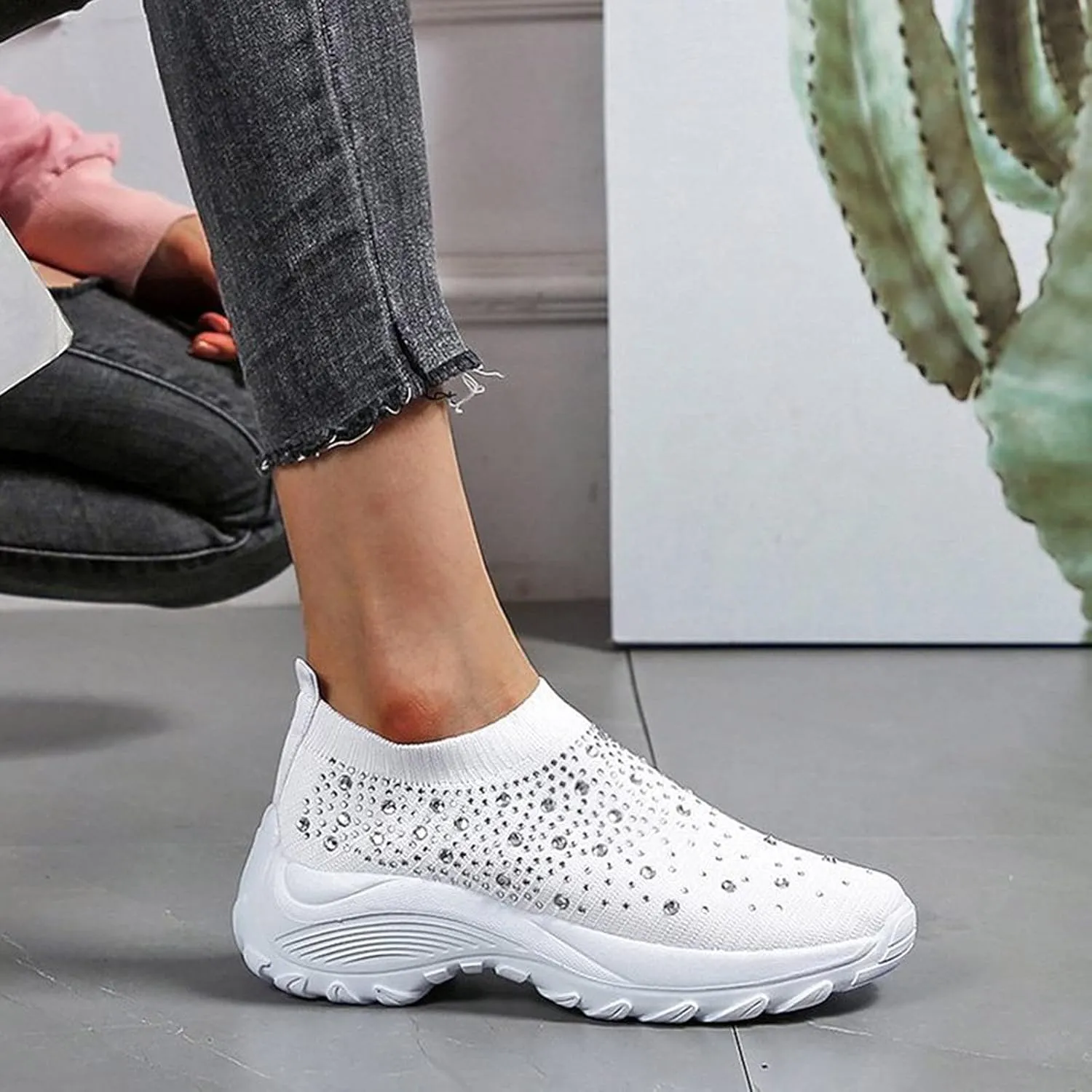 Womens Shoes Sneakers Slip On Zapatillas OrtopéDicas para Caminar De Mujer Women Shoes Sneakers White Tennis Shoes Womens Walking Wine Red Zapatos OrtopéDicos De Vestir De Piel para Mujer