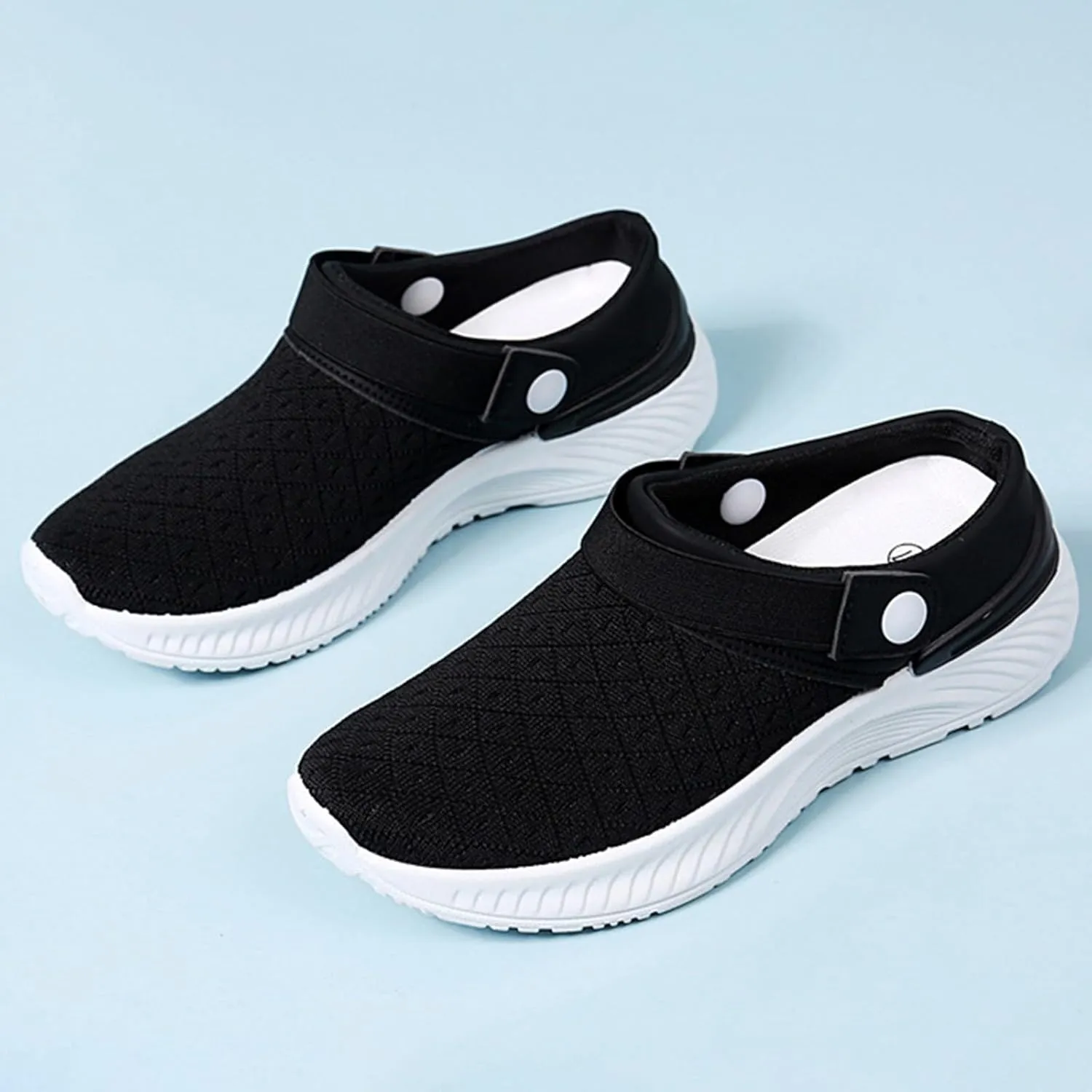Women's Slip-on Mule Sneakers Lightweight Slip On Shoes Women Lether Men's Shoes Casual Women Shoes Sneakers Red Tennis Shoe Loafers Casual Slip On