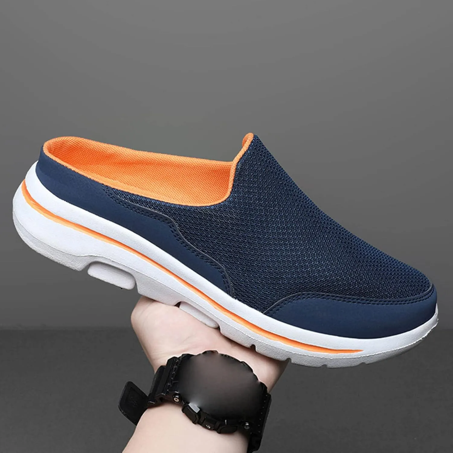 Women's Slip-on Mule Sneakers Lightweight Womens Tennis Shoes Wide Feet Casual Slip On Shoes Wedge Sneakers Brown Tennis Shoe Loafers Casual Slip On