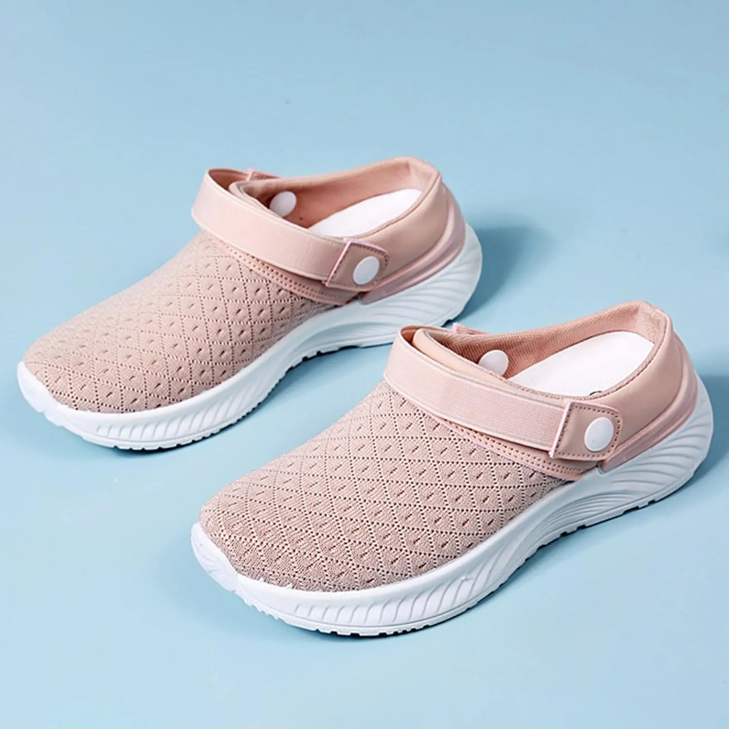 Women's Slip-on Mule Sneakers Lightweight Womens Tennis Shoes Wide Feet Casual Slip On Shoes Wedge Sneakers Brown Tennis Shoe Loafers Casual Slip On