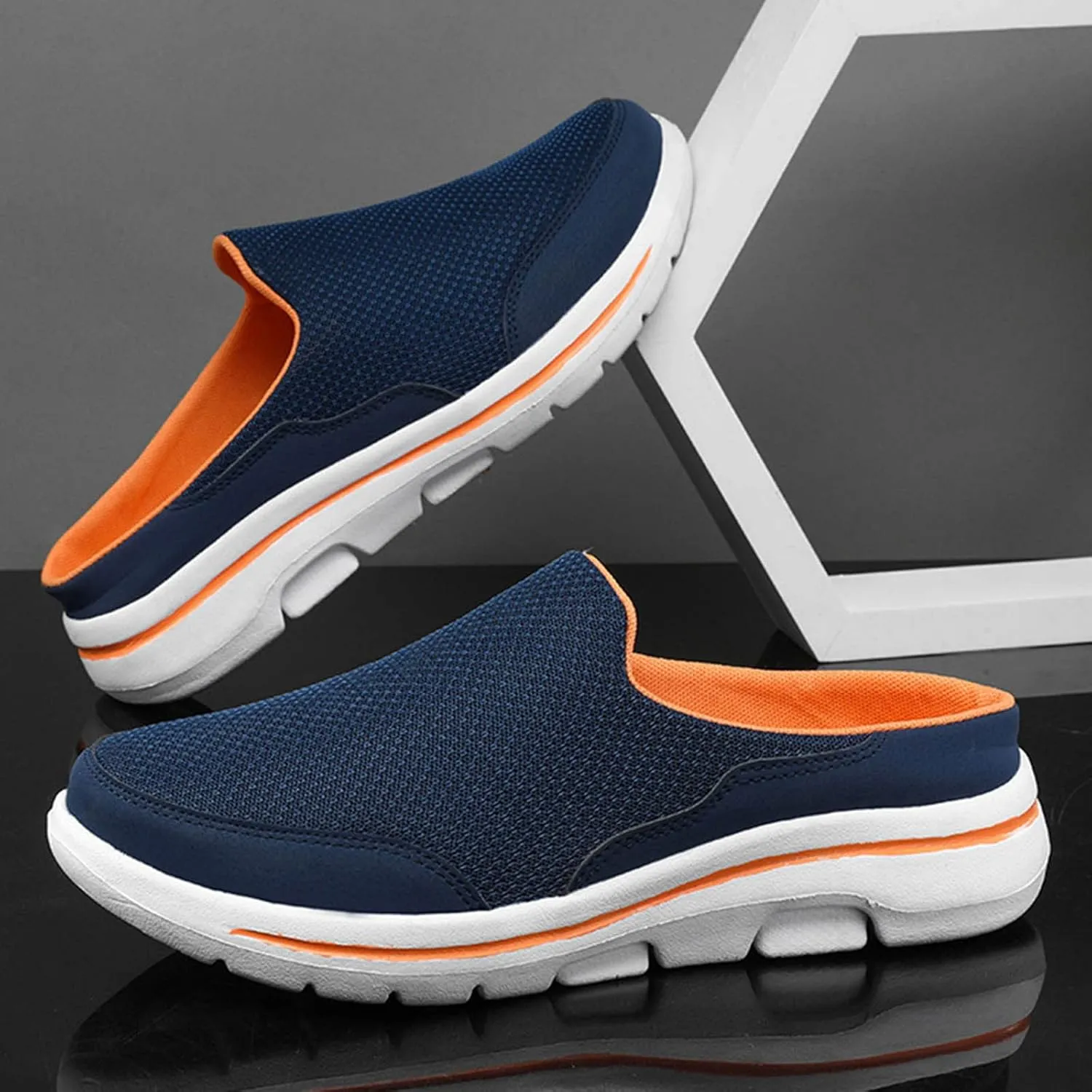 Women's Slip-on Mule Sneakers Lightweight Womens Tennis Shoes Wide Feet Casual Slip On Shoes Wedge Sneakers Brown Tennis Shoe Loafers Casual Slip On