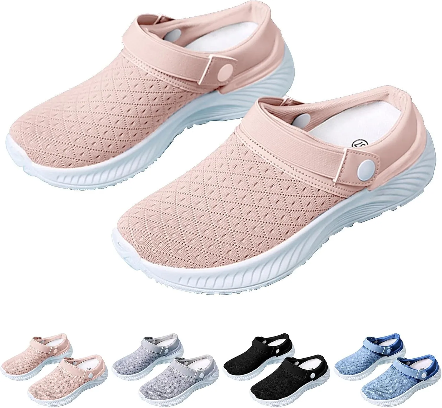 Women's Slip-on Mule Sneakers Lightweight Womens Tennis Shoes Wide Feet Casual Slip On Shoes Wedge Sneakers Brown Tennis Shoe Loafers Casual Slip On