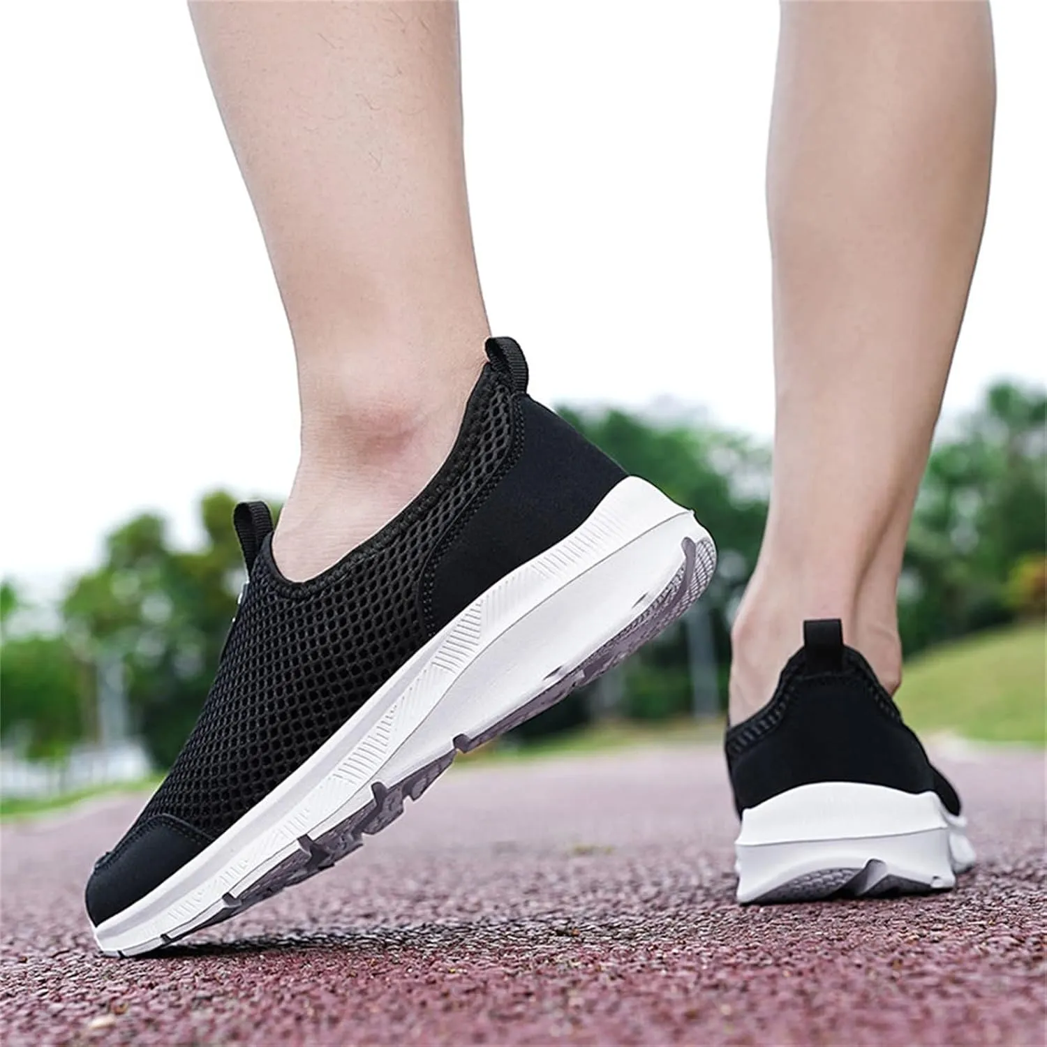 Womens Slip On Walking Shoes Non Slip Running Shoes Non Slip Work Shoes Women Casual Men's Casual Shoes Walking Sneakers Slip On Tennis Shoe Loafers Casual Slip On