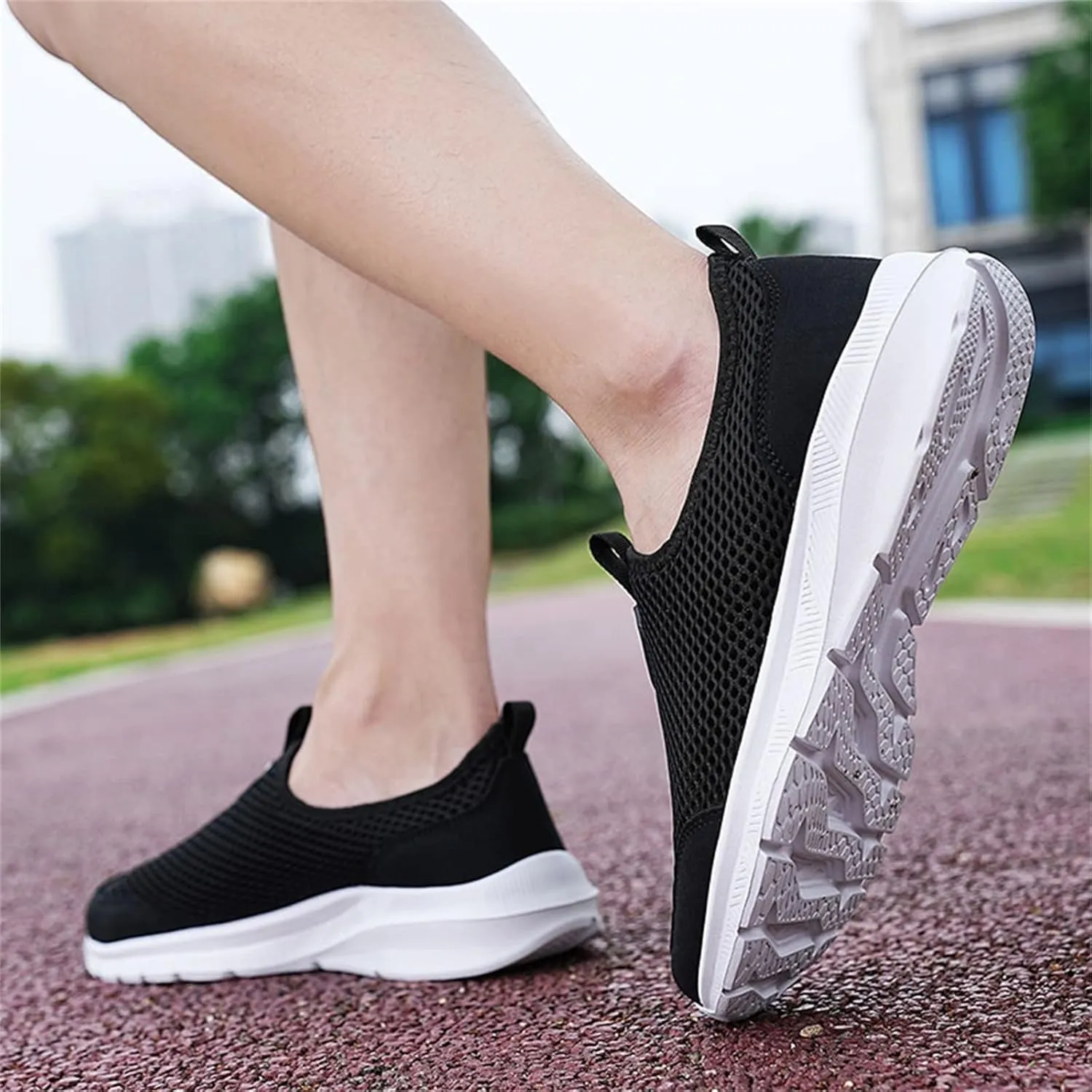 Womens Slip On Walking Shoes Non Slip Running Shoes Non Slip Work Shoes Women Casual Men's Casual Shoes Walking Sneakers Slip On Tennis Shoe Loafers Casual Slip On