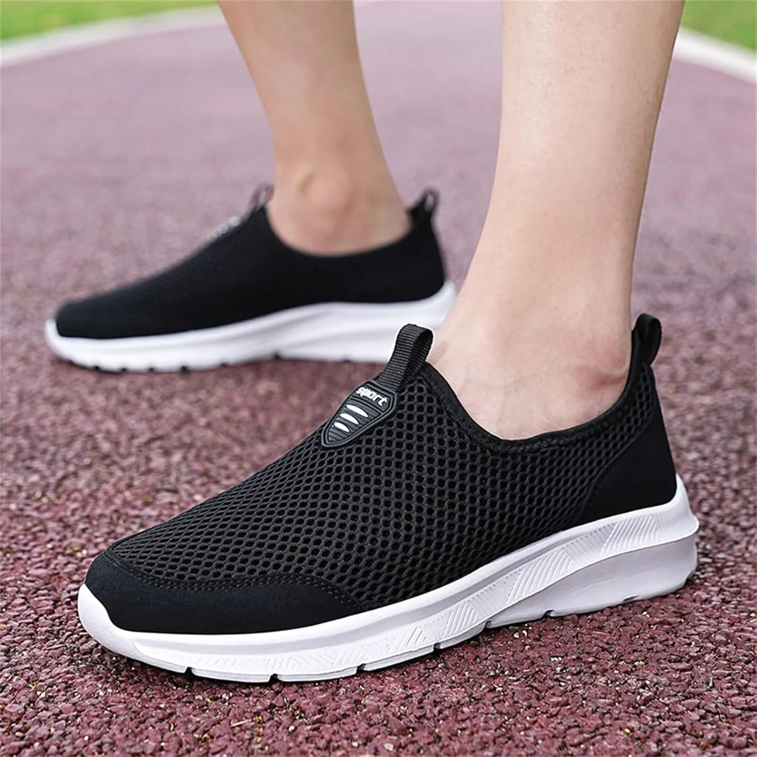 Womens Slip On Walking Shoes Non Slip Running Shoes Non Slip Work Shoes Women Casual Men's Casual Shoes Walking Sneakers Slip On Tennis Shoe Loafers Casual Slip On