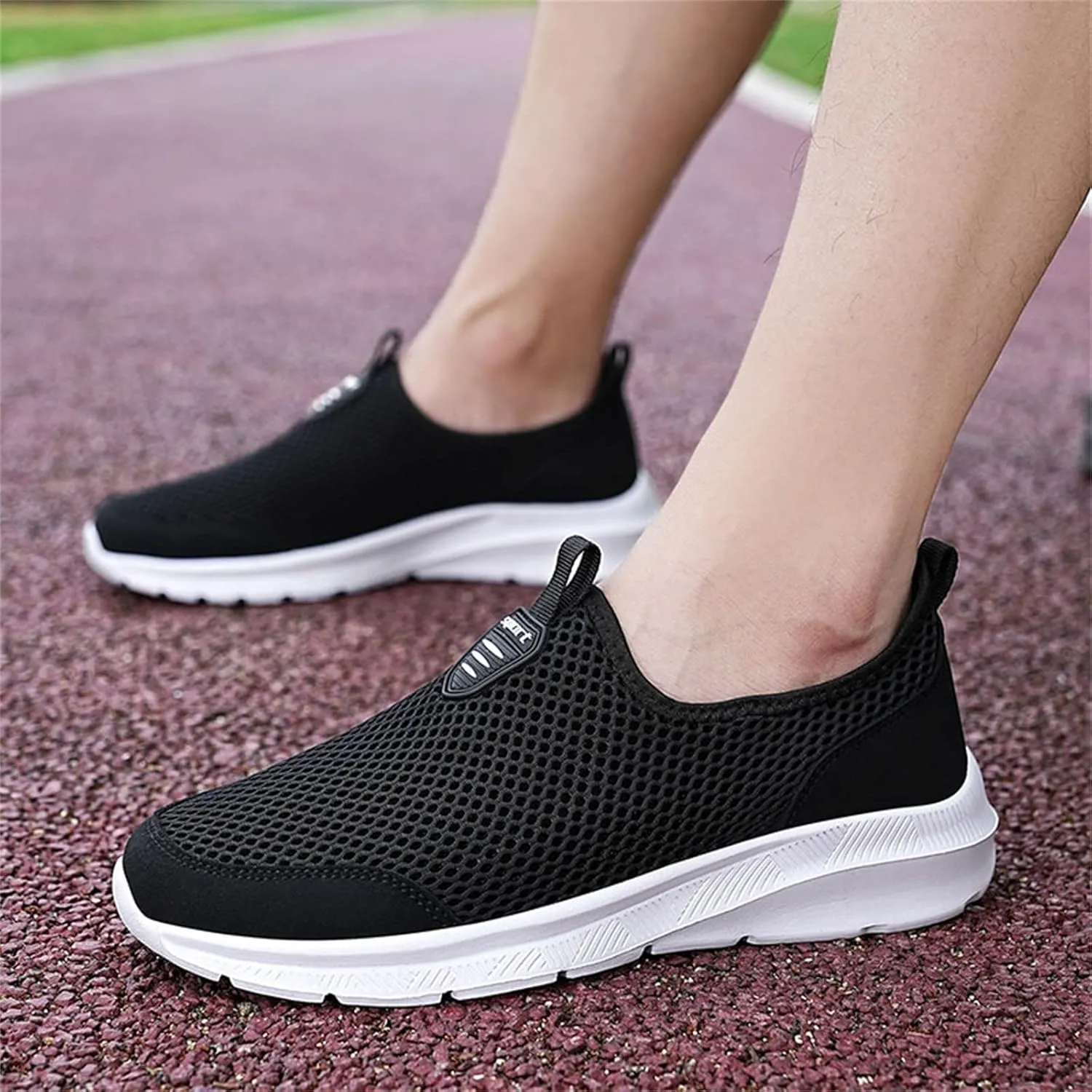 Womens Slip On Walking Shoes Non Slip Running Shoes Non Slip Work Shoes Women Casual Men's Casual Shoes Walking Sneakers Slip On Tennis Shoe Loafers Casual Slip On