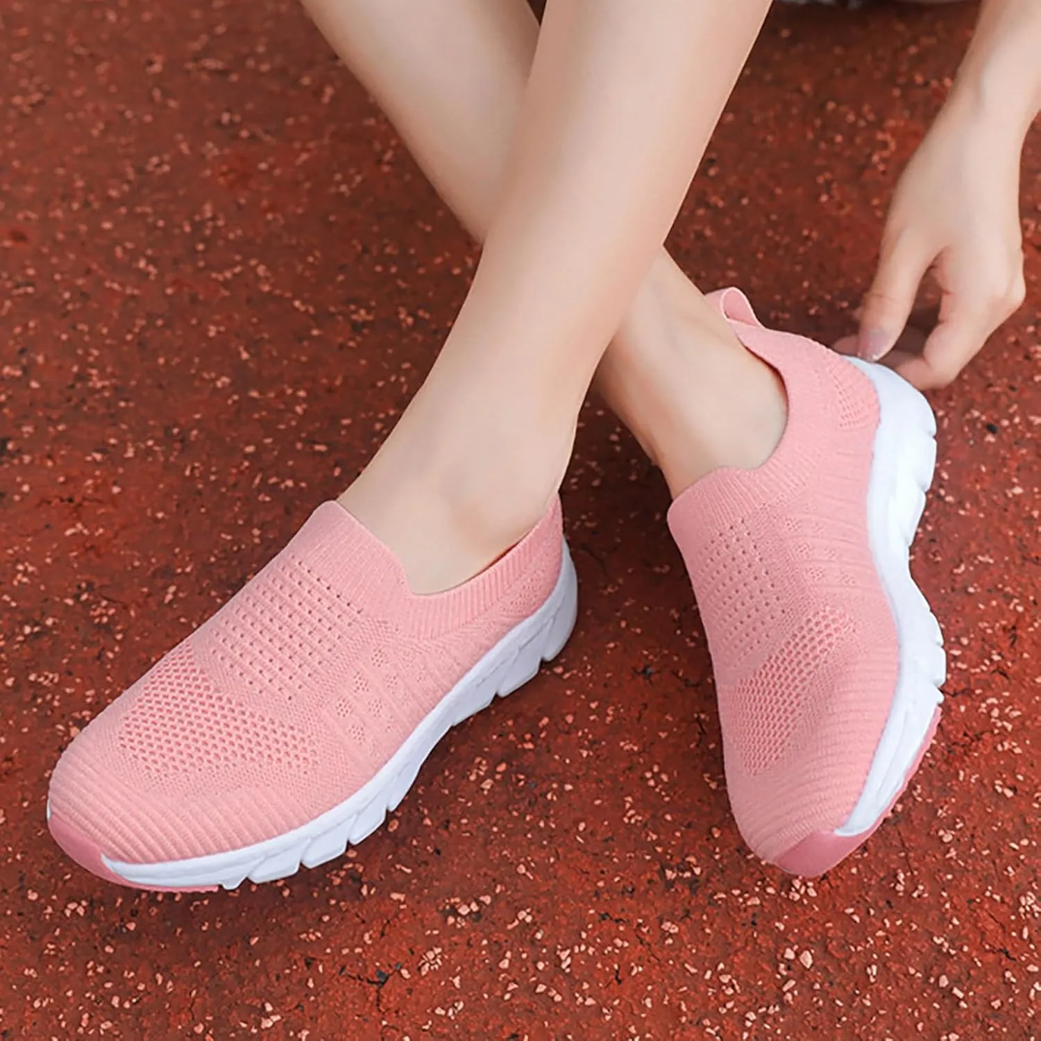 Women's Slip On Walking Shoes Running Comfortable Slip On Shoes Women Lightweight Casual Shoes Slip On Walking Sneakers Black Tennis Shoe Trainers Shoe