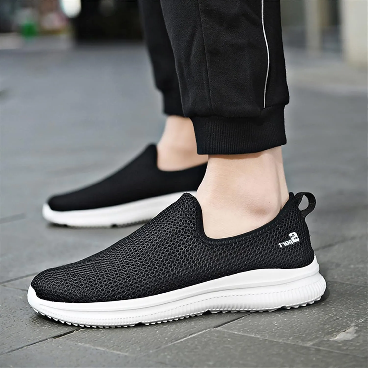 Women's Slip On Walking Shoes Running Comfortable Slip On Shoes Women Lightweight Casual Shoes Slip On Walking Sneakers Black Tennis Shoe Trainers Shoe