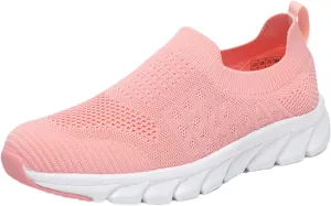Women's Slip On Walking Shoes Running Comfortable Slip On Shoes Women Lightweight Casual Shoes Slip On Walking Sneakers Black Tennis Shoe Trainers Shoe