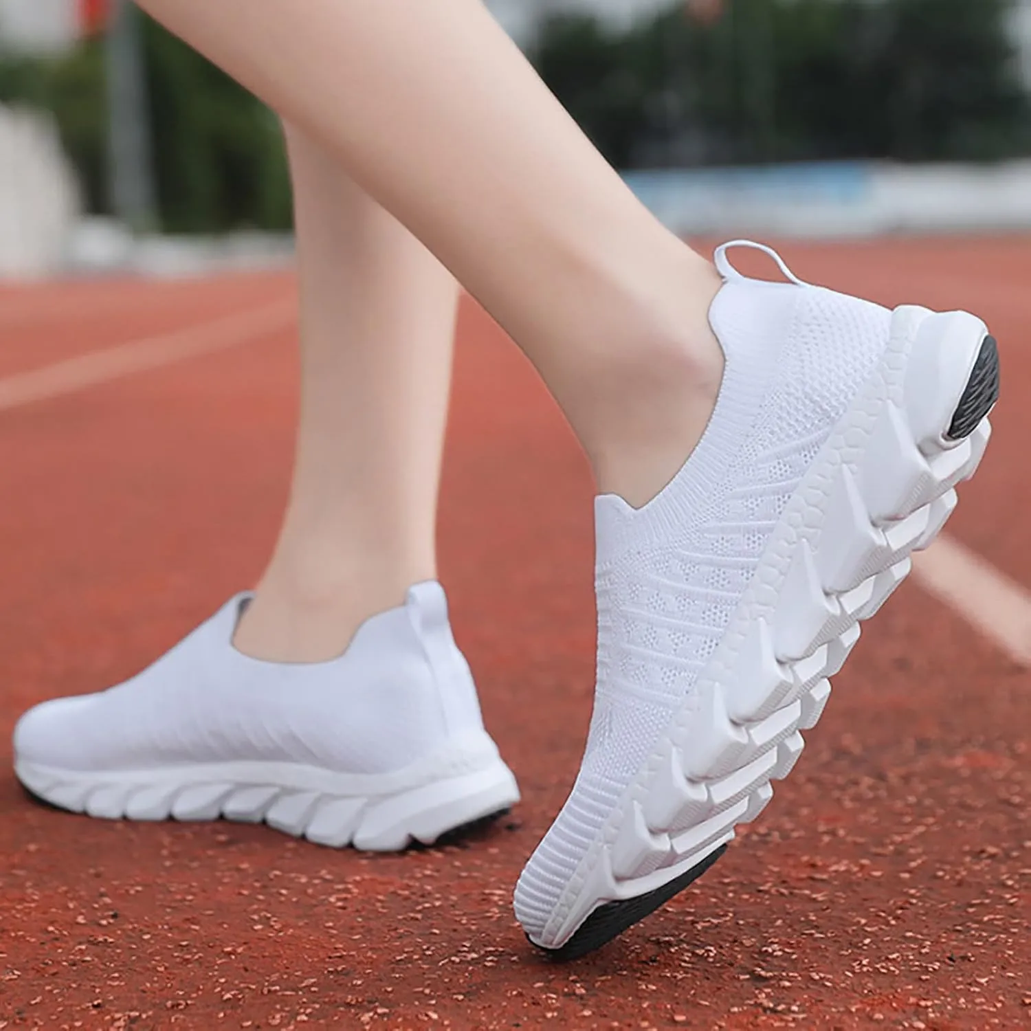 Women's Slip On Walking Shoes Running Comfortable Slip On Shoes Women Lightweight Casual Shoes Slip On Walking Sneakers Black Tennis Shoe Trainers Shoe