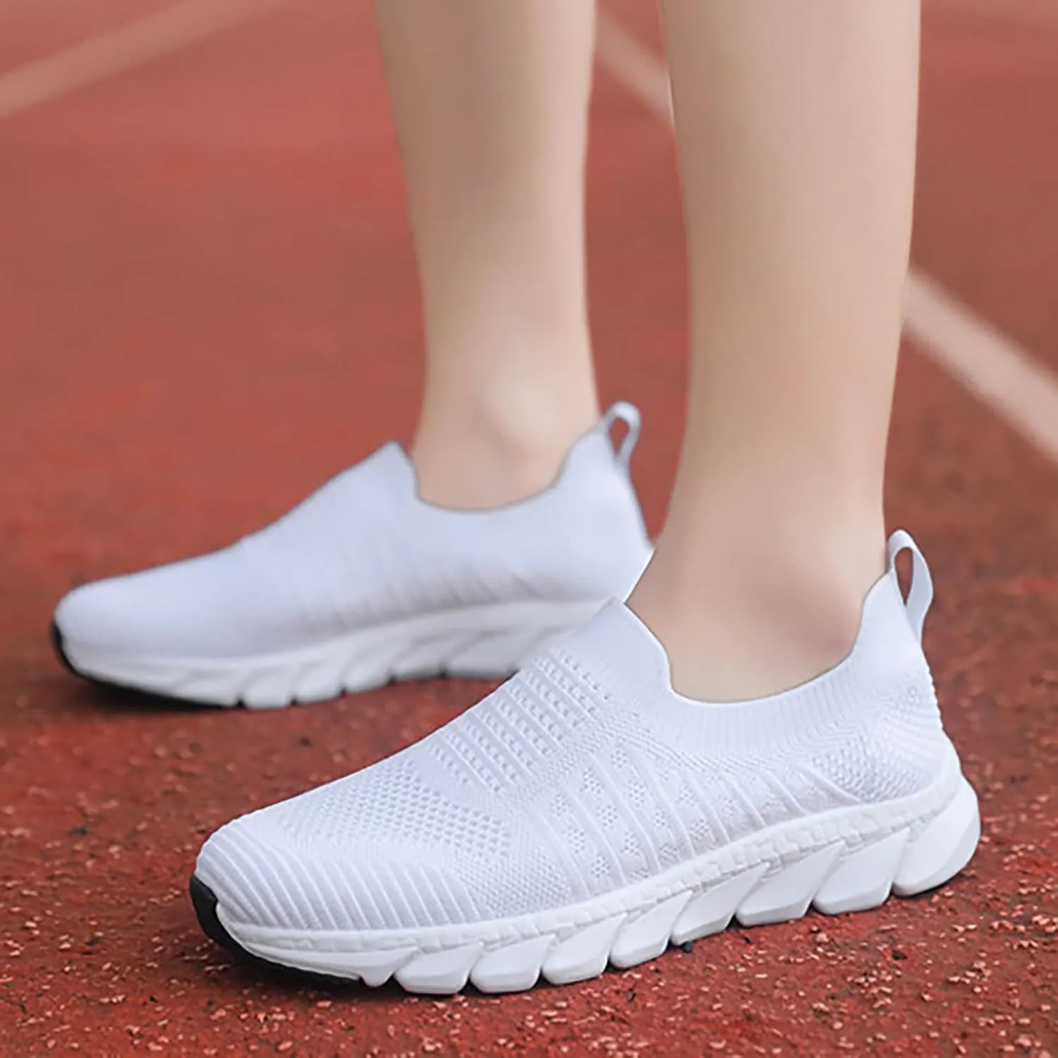 Women's Slip On Walking Shoes Running Comfortable Slip On Shoes Women Lightweight Casual Shoes Slip On Walking Sneakers Black Tennis Shoe Trainers Shoe
