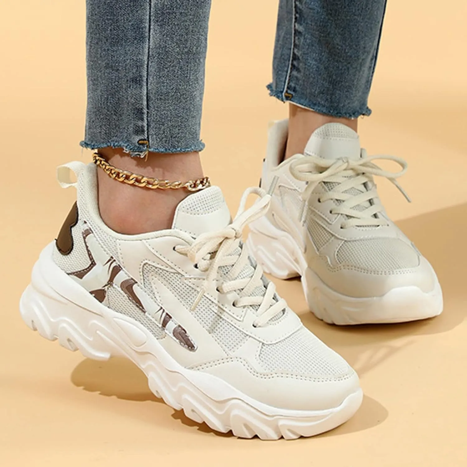 Women's Sneakers Size 8 White Slip On Shoes Women Comfortable Womens Shoes Casual Fall Flats Womens All Black Platform Sneakers Indoor Cycling Shoes Women Size 9