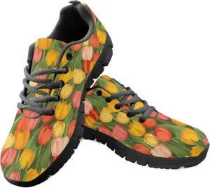 Womens Sports Trainer Running Shoes for Teens Causal Travel Sneaker Walking Low Heel Lace up Breathable Flexible