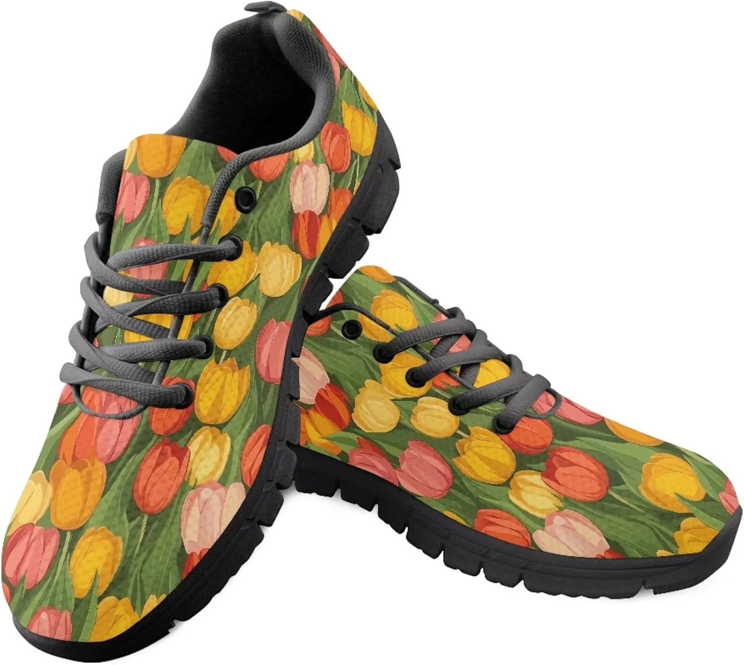 Womens Sports Trainer Running Shoes for Teens Causal Travel Sneaker Walking Low Heel Lace up Breathable Flexible