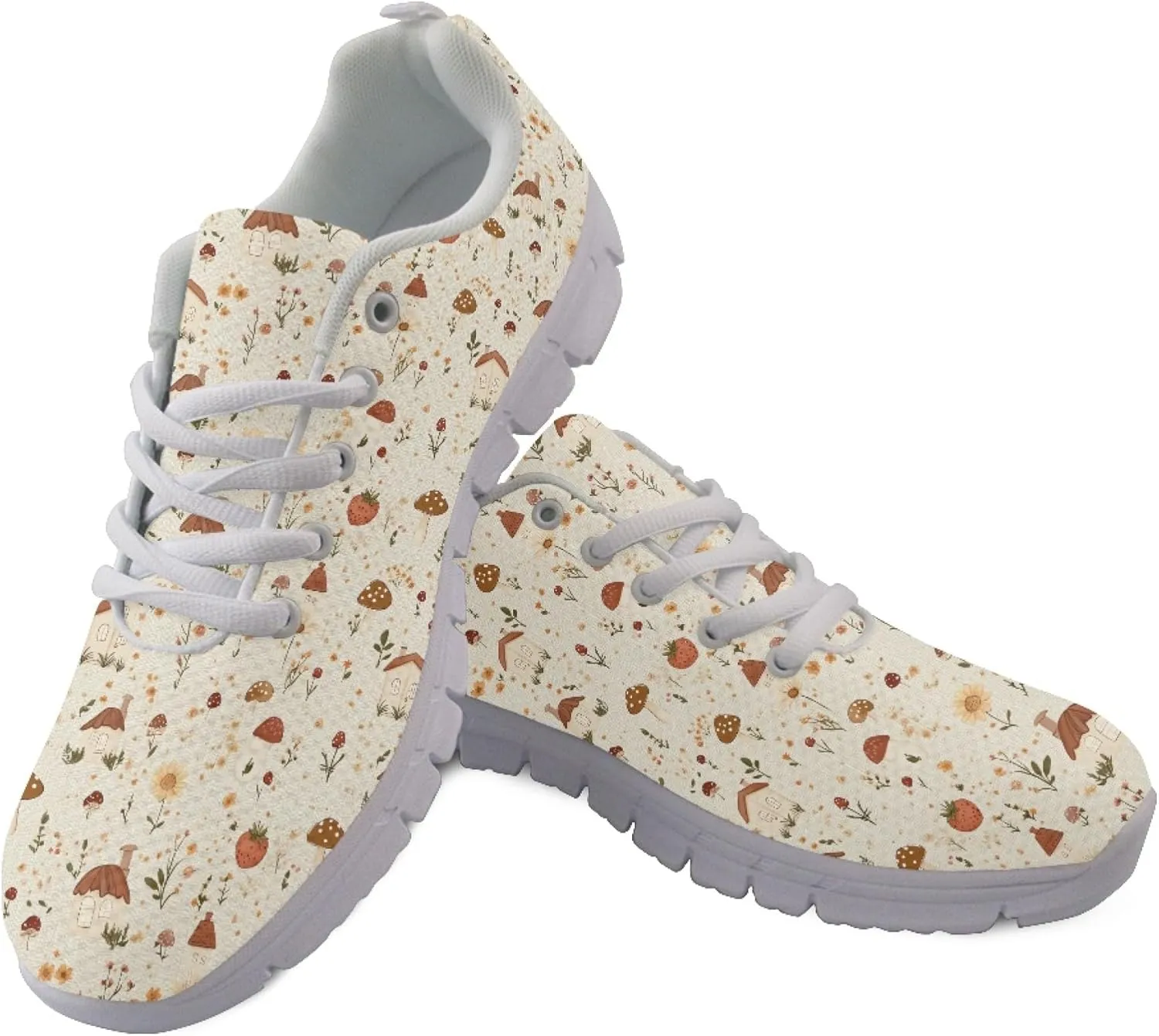 Womens Sports Trainer Running Sneakers Girls Causal Travel Shoes Outdoor Walking Low Heel Lace up Shoe Breathable Flexible for Lady