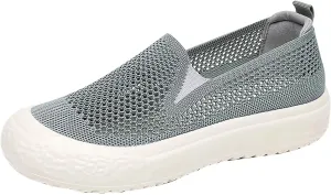 Womens Tennis Shoes Jogging Casual Slip On Shoes Fashion Sneakers 2025 Running Sneakers Comfortable Memory Foam Slip On Tennis Shoe Loafers Casual Slip On