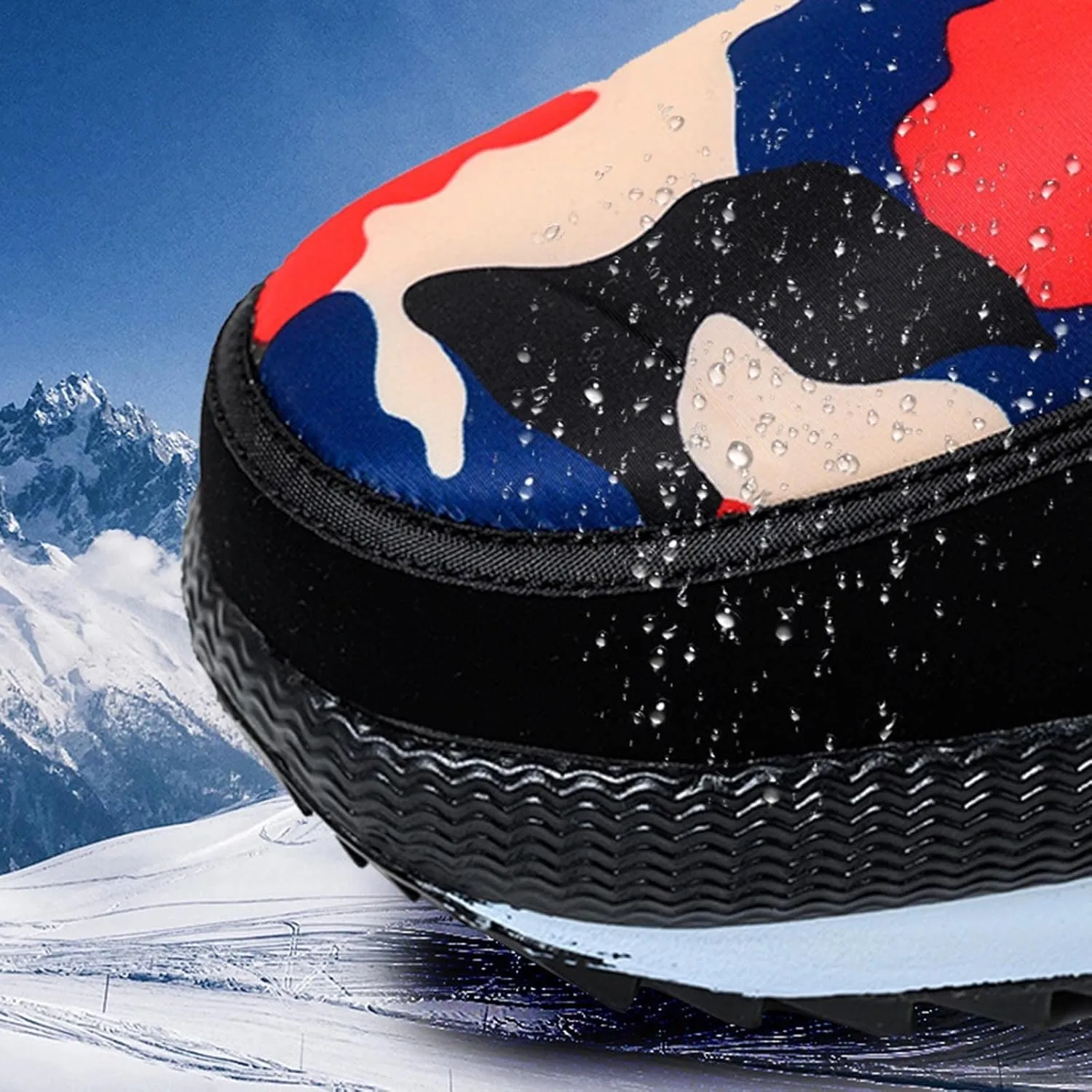 Womens Winter Boots Ankle Adults Slip On Waterproof Boots Womens Snow Boots Winter Shoes Warm Fur Lined Slip On Winter Boot Women Work Boots for Men Men's Winter Booties