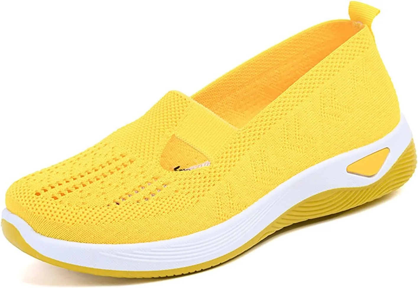 Women's Woven Orthopedic Breathable Soft Shoes Slip On Shoes Women Slip On Women's Casual Shoes Platform Sneakers Brown Tennis Shoe Loafers Casual Slip On