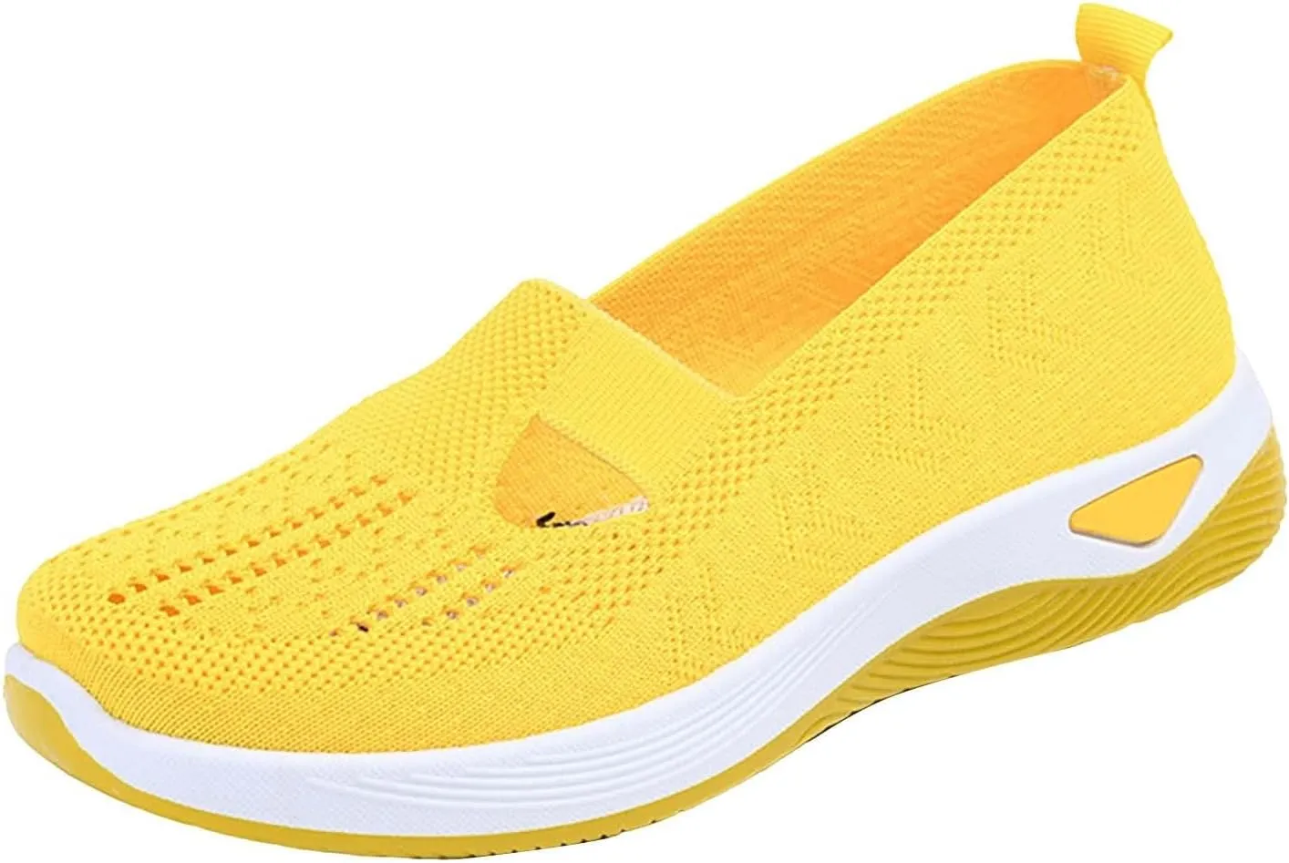 Women's Woven Orthopedic Breathable Soft Shoes Slip On Shoes Women Slip On Women's Casual Shoes Platform Sneakers Brown Tennis Shoe Loafers Casual Slip On