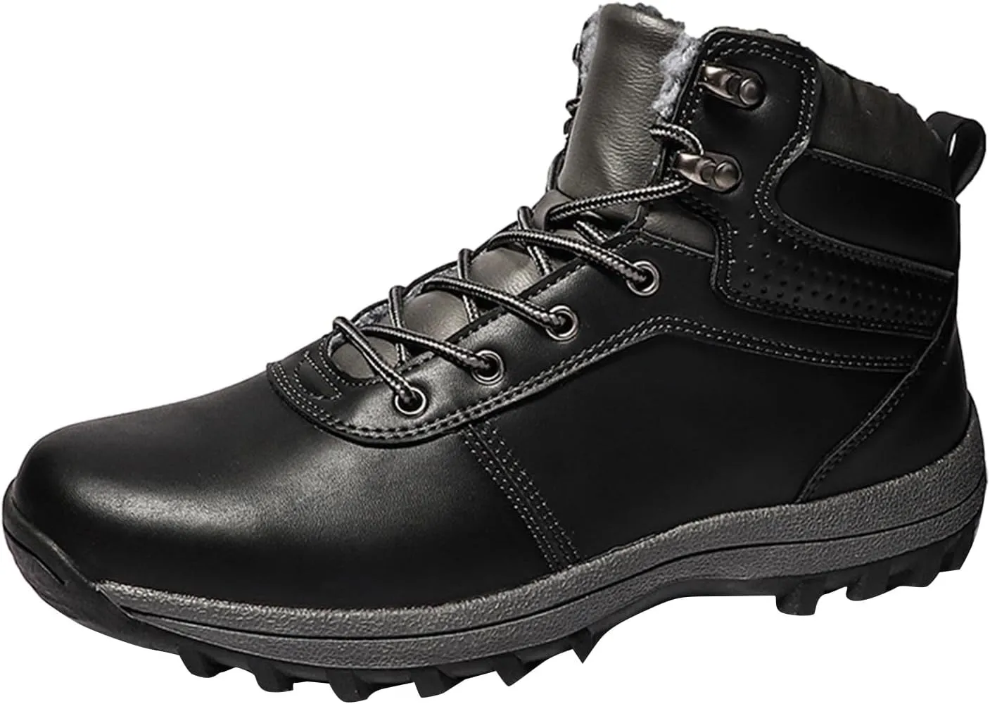 Work Boots for Men Soft Toe Hiking Sneakers Ankle Ladies Womens Working Shoes Wide Width Winter Outdoor Botas Waterproof Non Slip Hike Grounded Footwear
