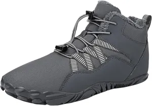 Work Boots for Men Soft Toe Hiking Sneakers Fur Lined Ankle Boot Women Workout Shoes Insulated Waterproof Outdoor Shoes Lightweight Anti Slip Hike Grounded Footwear