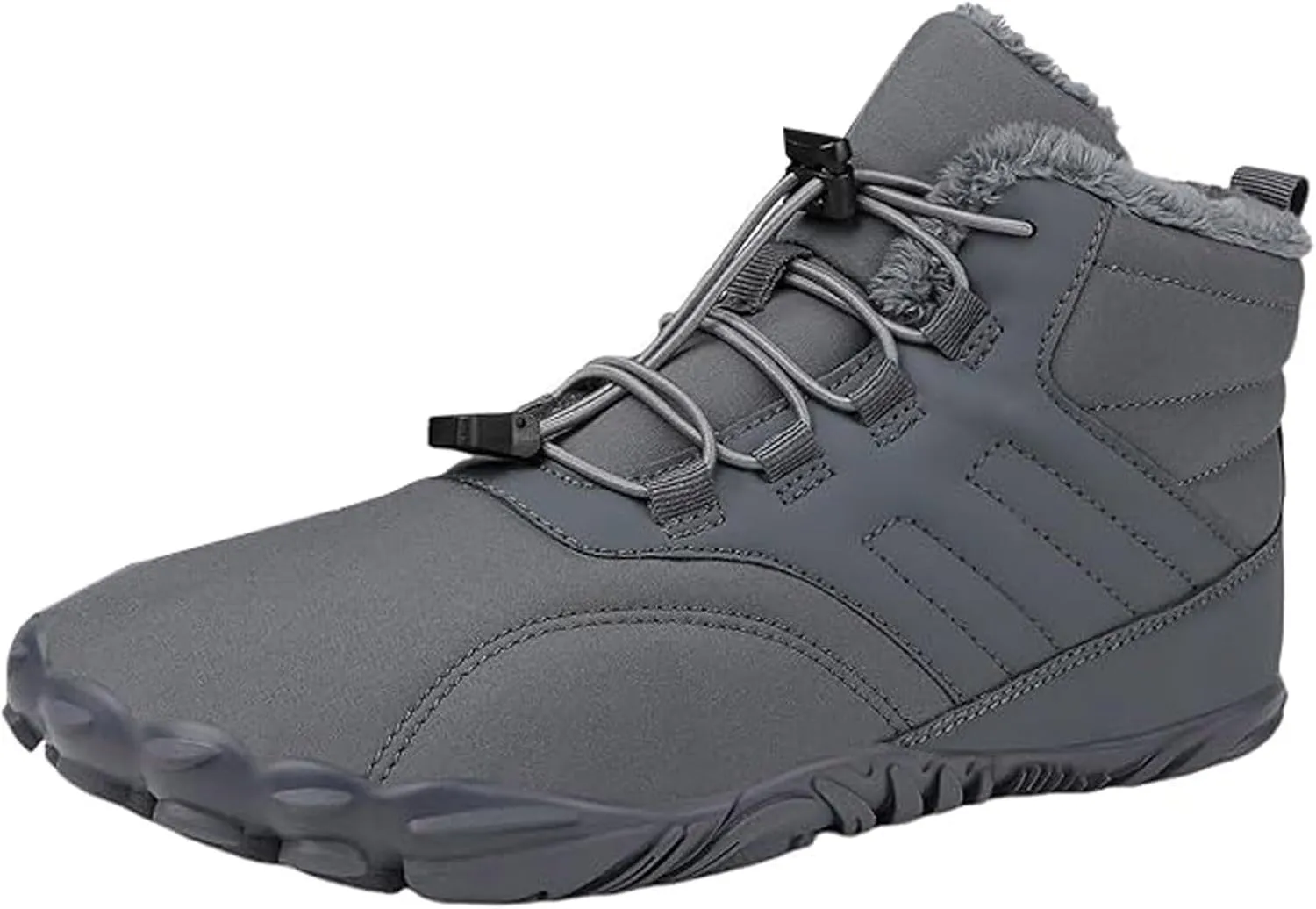 Work Boots for Men Soft Toe Hiking Sneakers Fur Lined Ankle Boot Women Workout Shoes Insulated Waterproof Outdoor Shoes Lightweight Anti Slip Hike Grounded Footwear