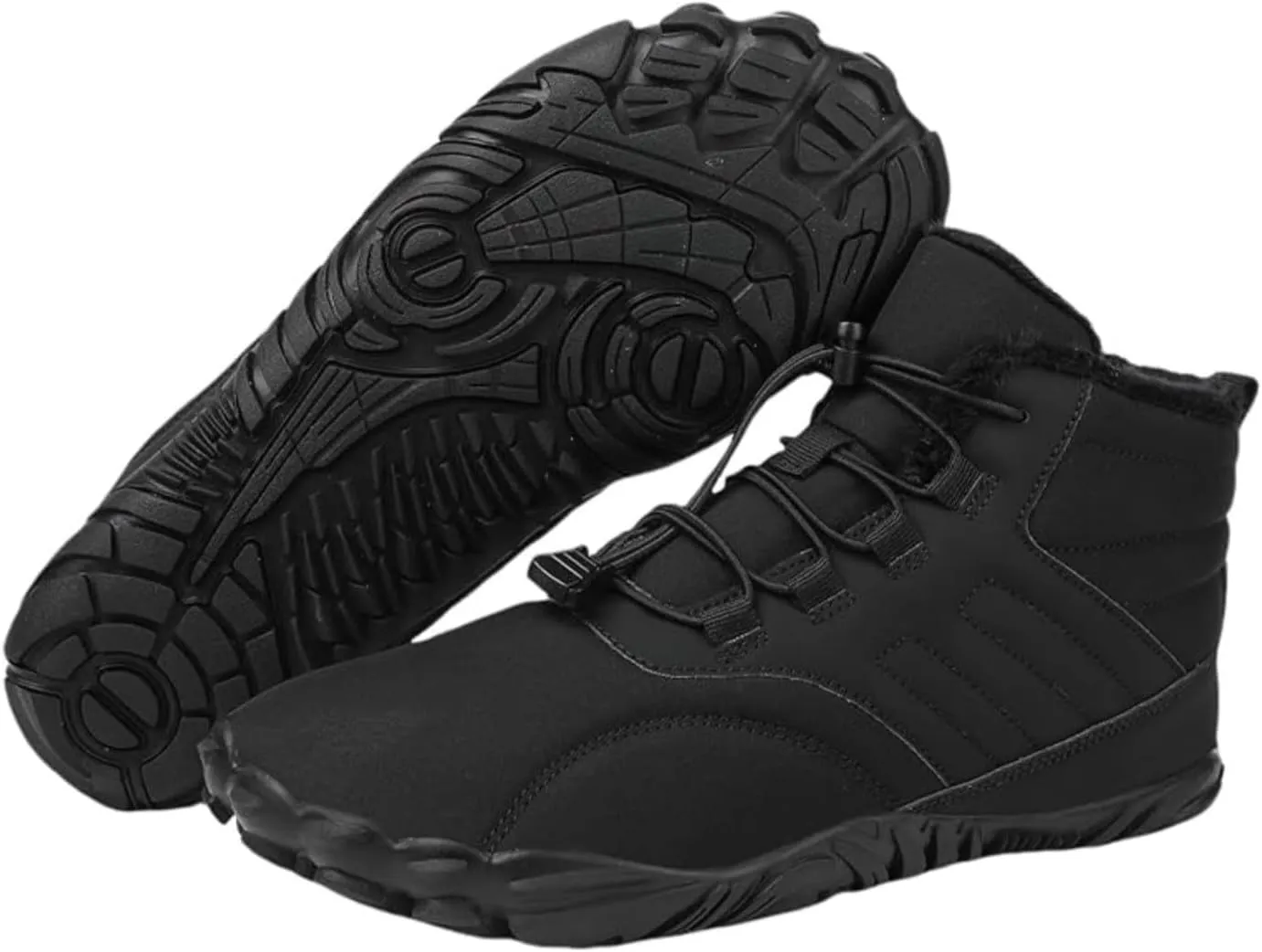 Work Boots for Men Soft Toe Hiking Sneakers Fur Lined Ankle Boot Women Workout Shoes Insulated Waterproof Outdoor Shoes Lightweight Anti Slip Hike Grounded Footwear